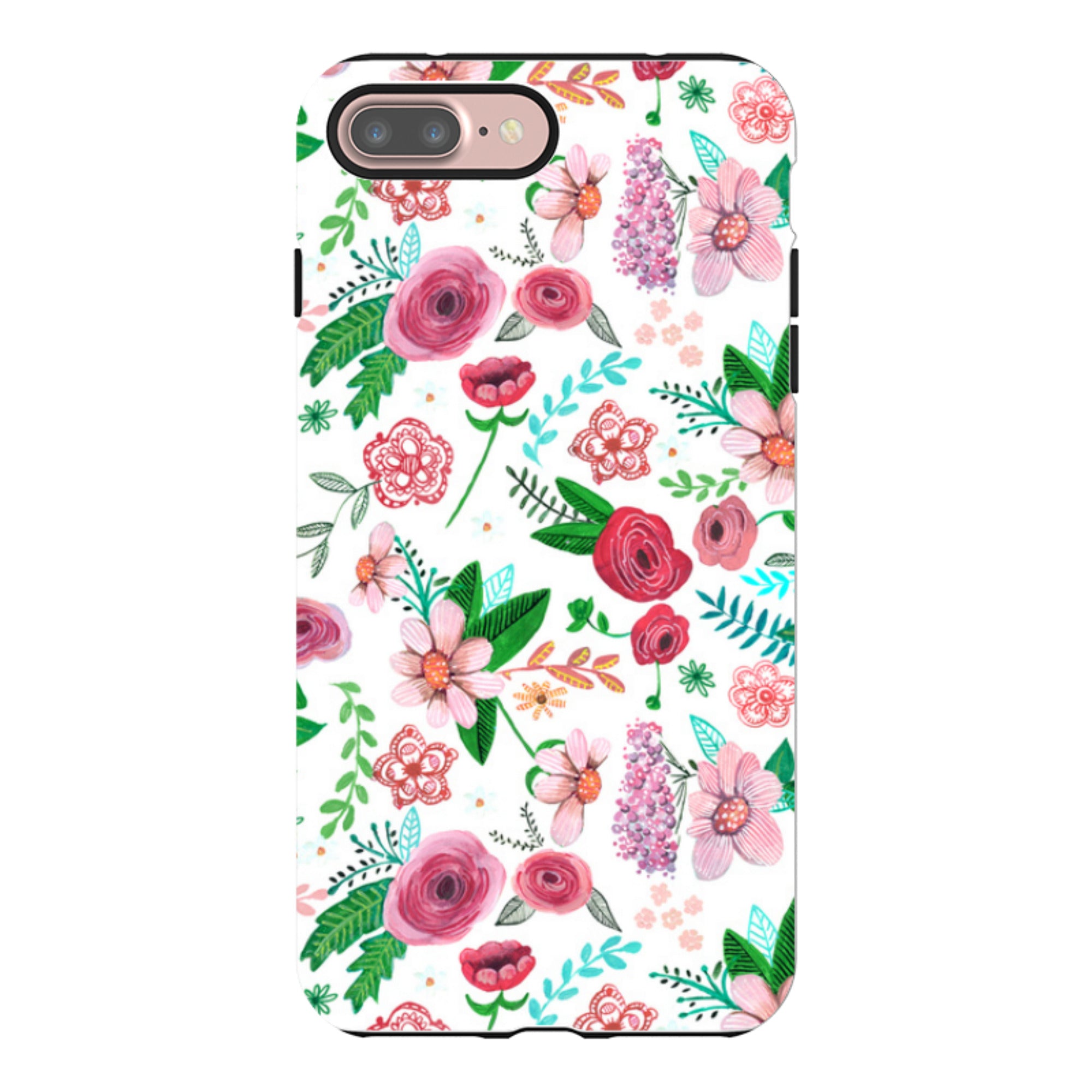 iPhone Tough Case - White Floral By Caroline Bonne Muller