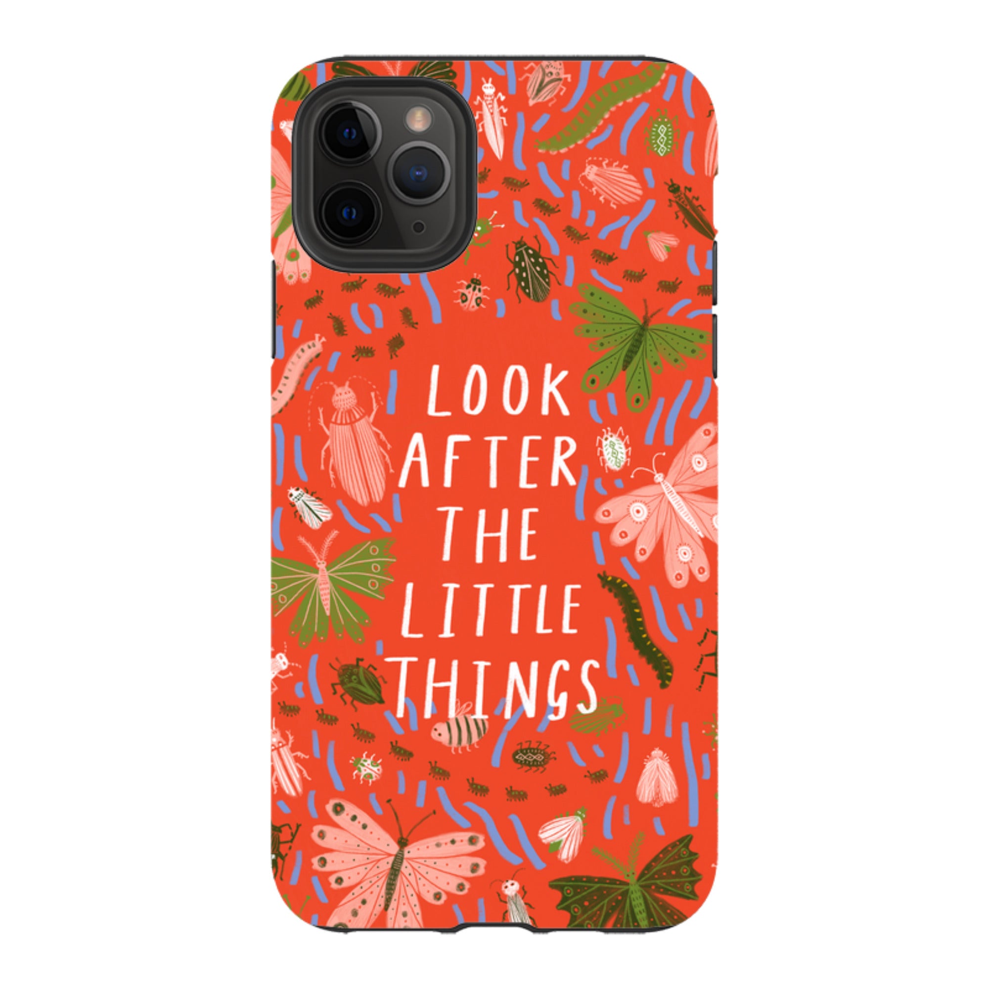 iPhone Tough Case - Little Things Orange By Lee Foster Wilson