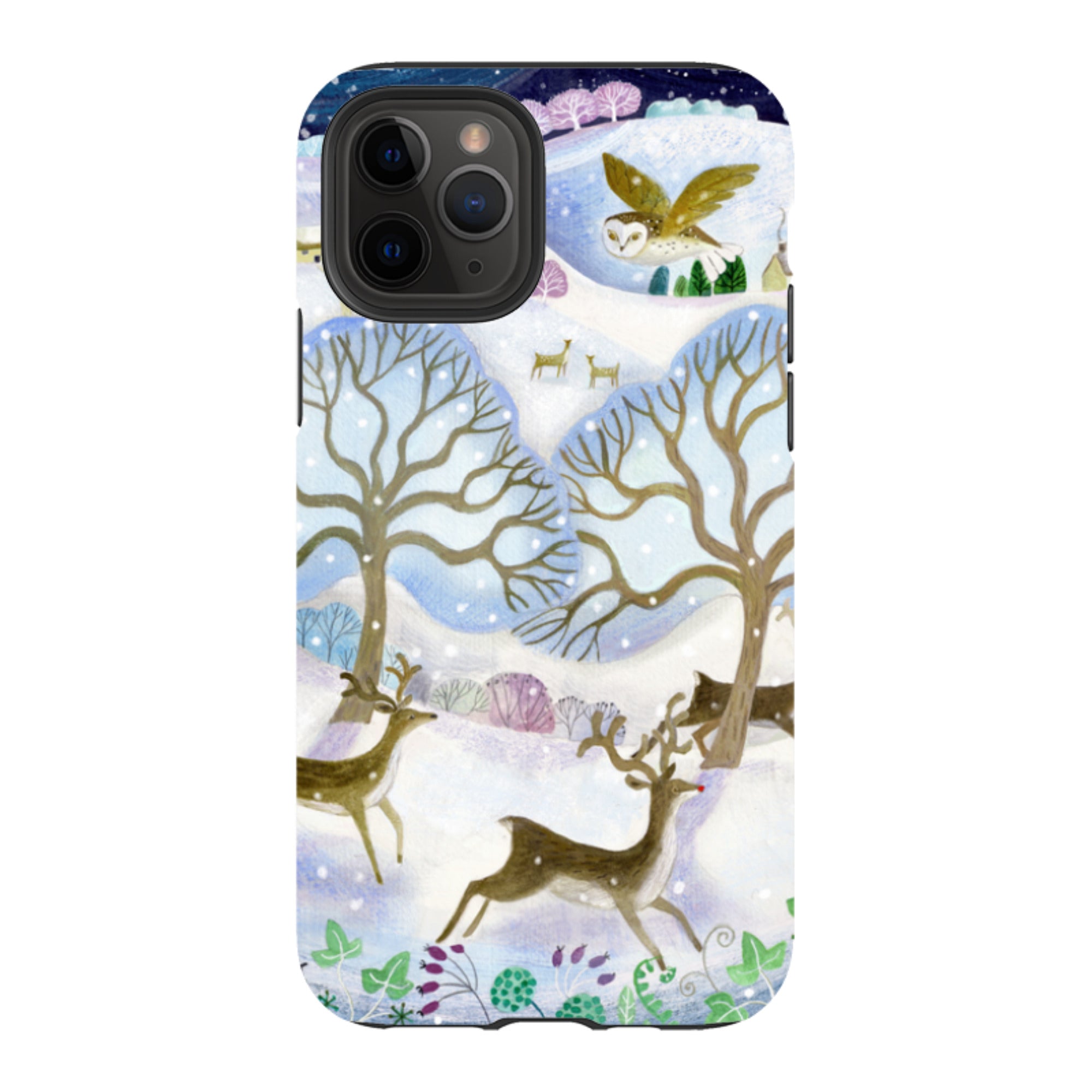 iPhone Tough Case - Winter Deer By Bex Parkin