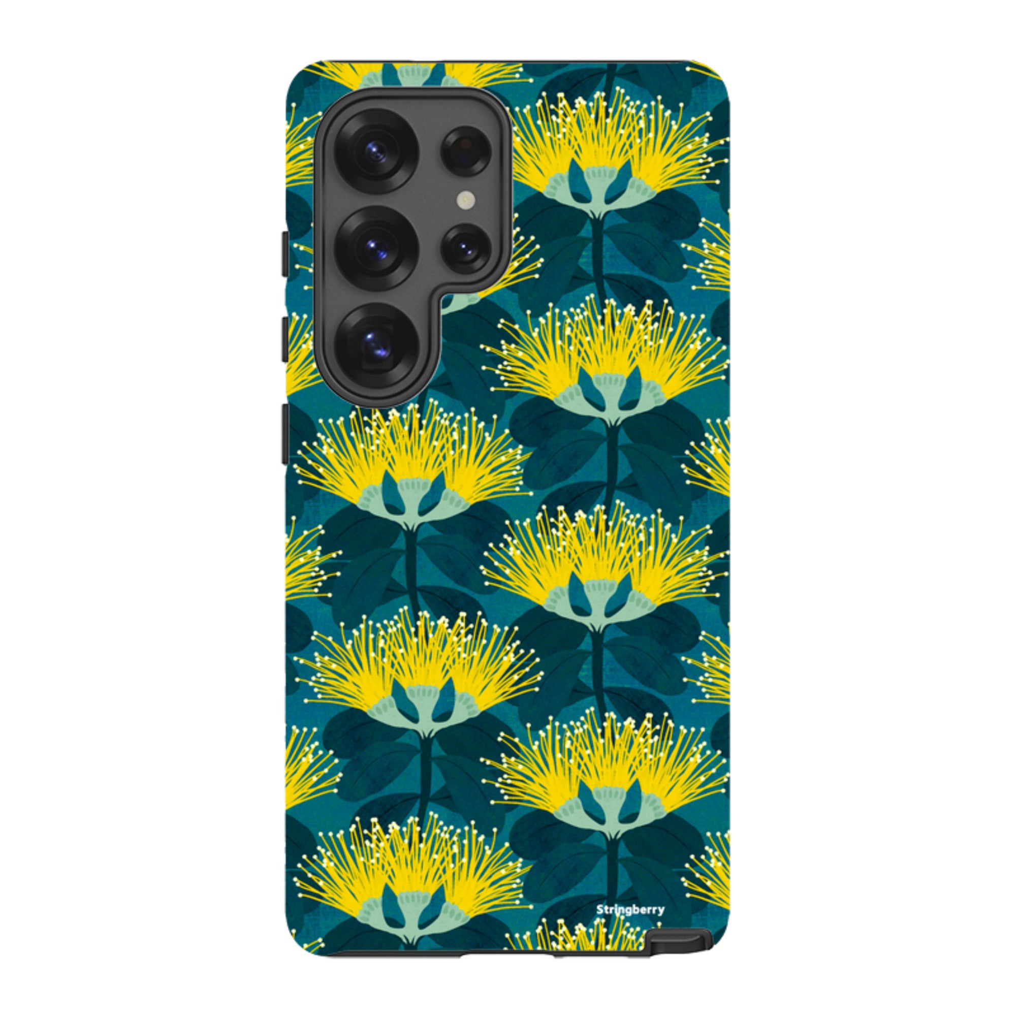 Samsung Tough Case - Pohutukawa Yellow And Blue By Katherine Quinn