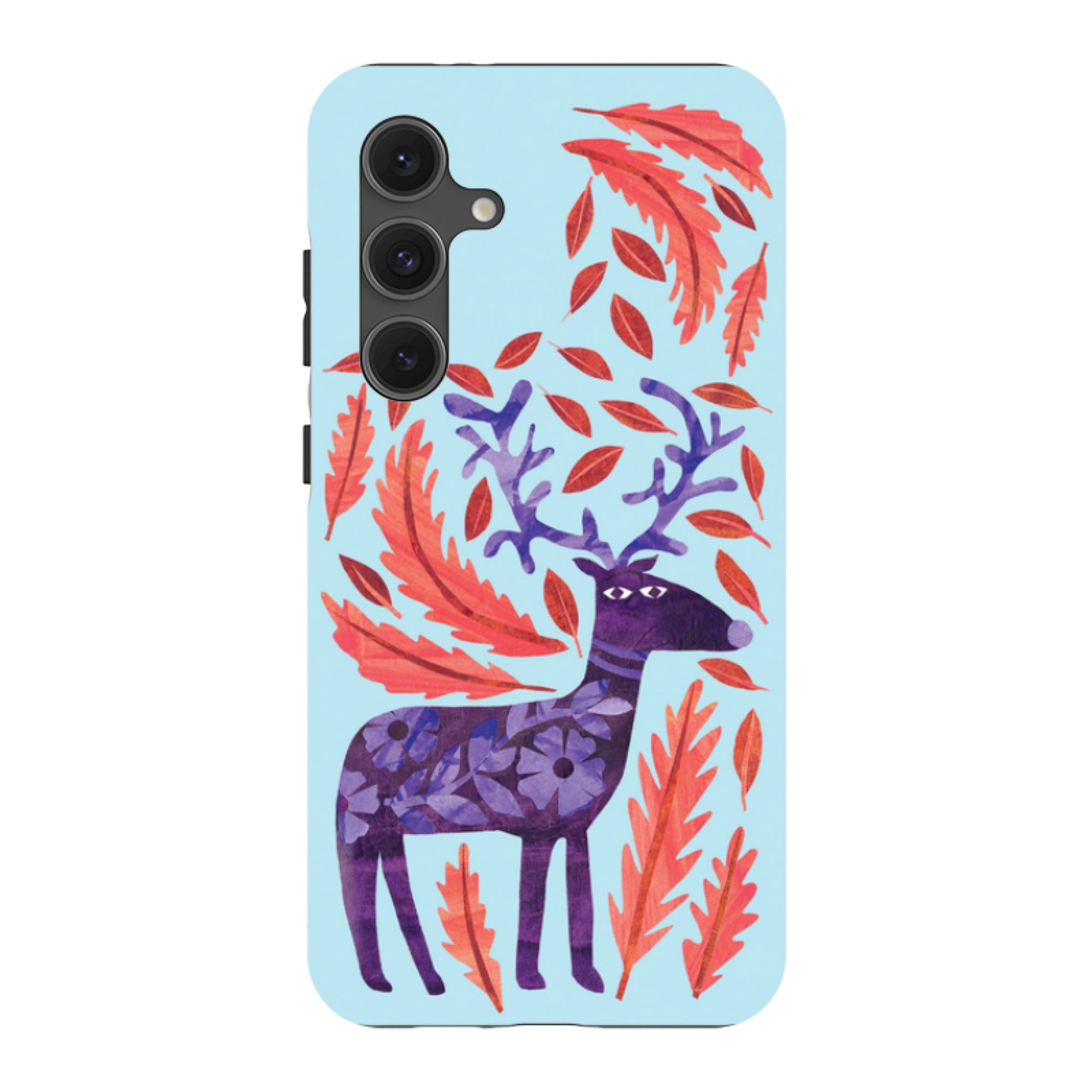 Samsung Tough Case - Purple Reindeer By Tracey English