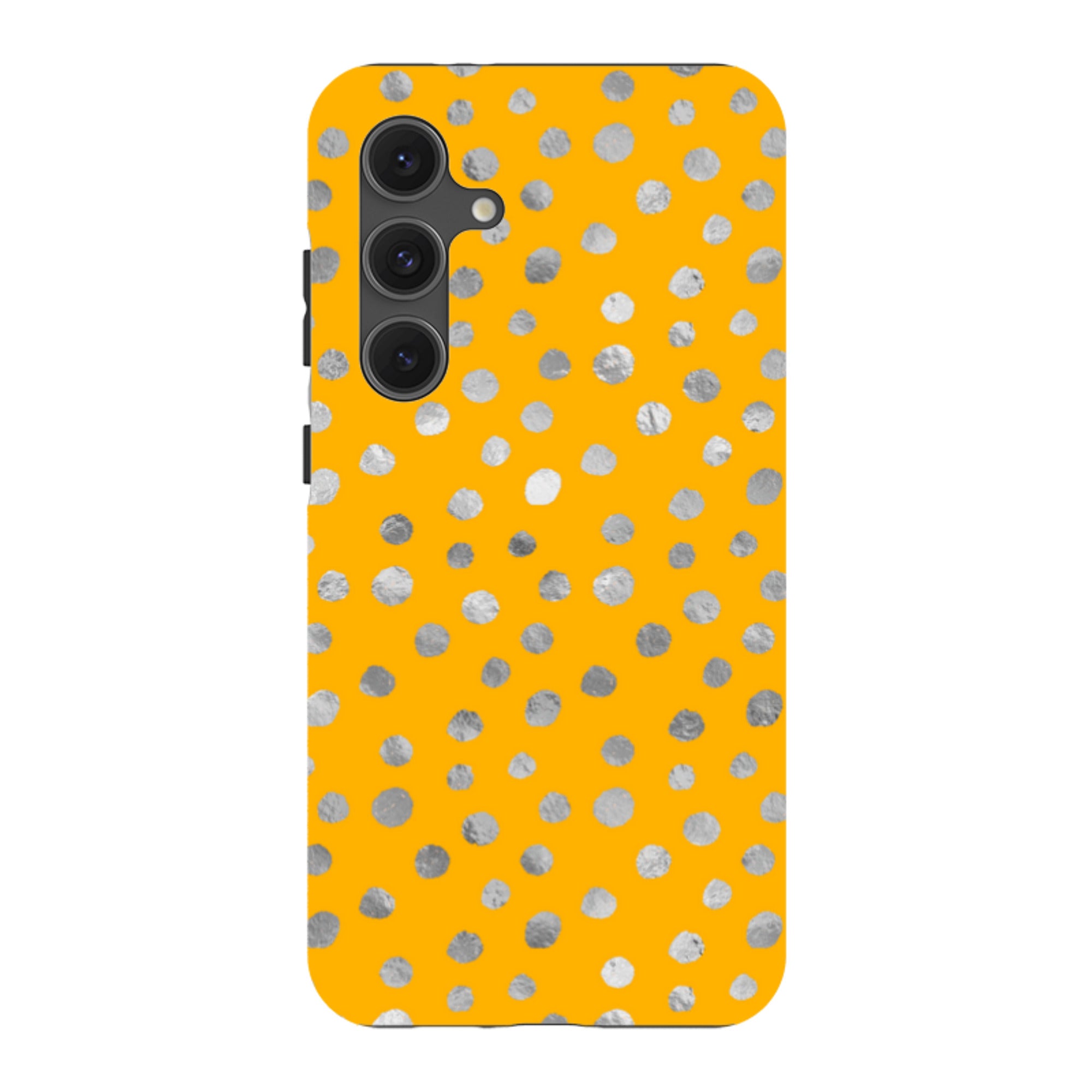 Samsung Tough Case - Honey and Silver Dots