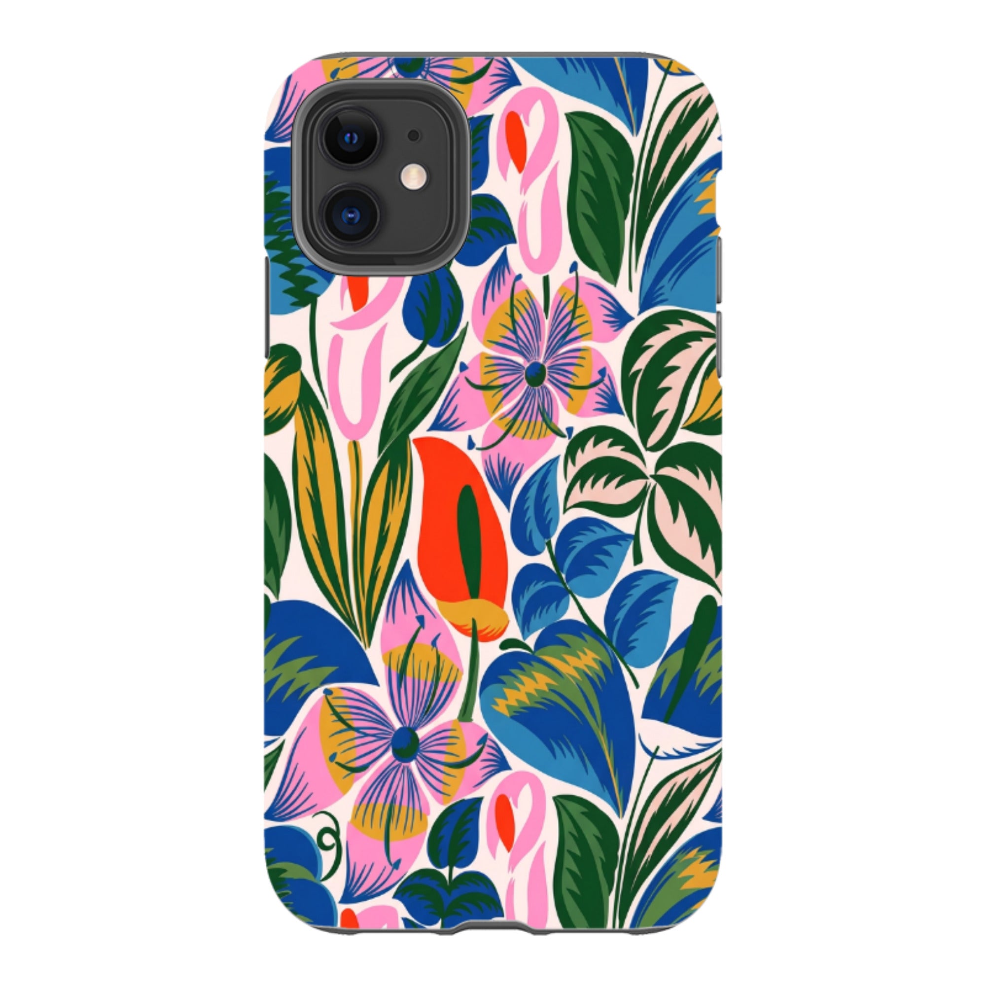 iPhone Tough Case - Retro Tropical Floral