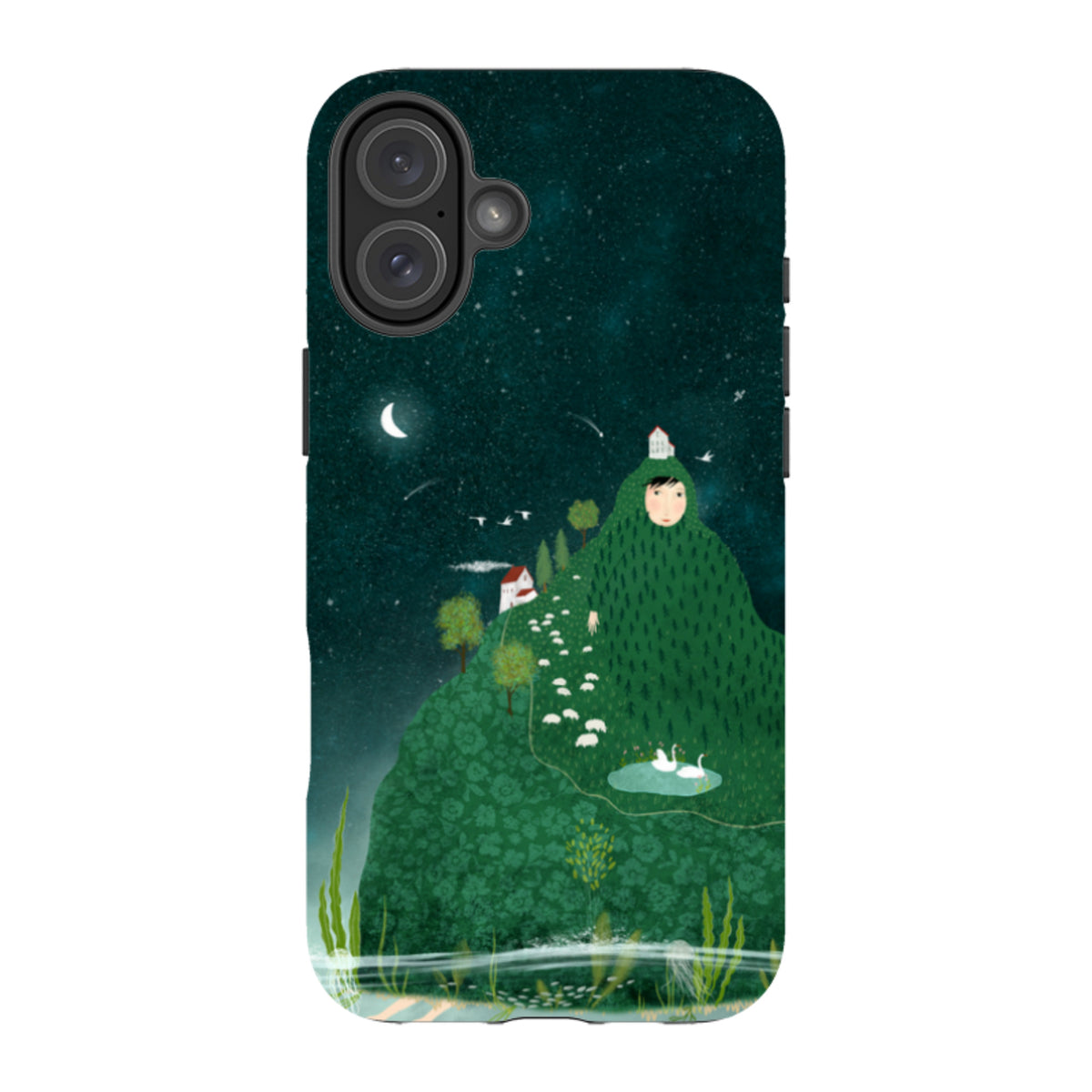 iPhone Tough Case - Hill lady By Katherine Quinn