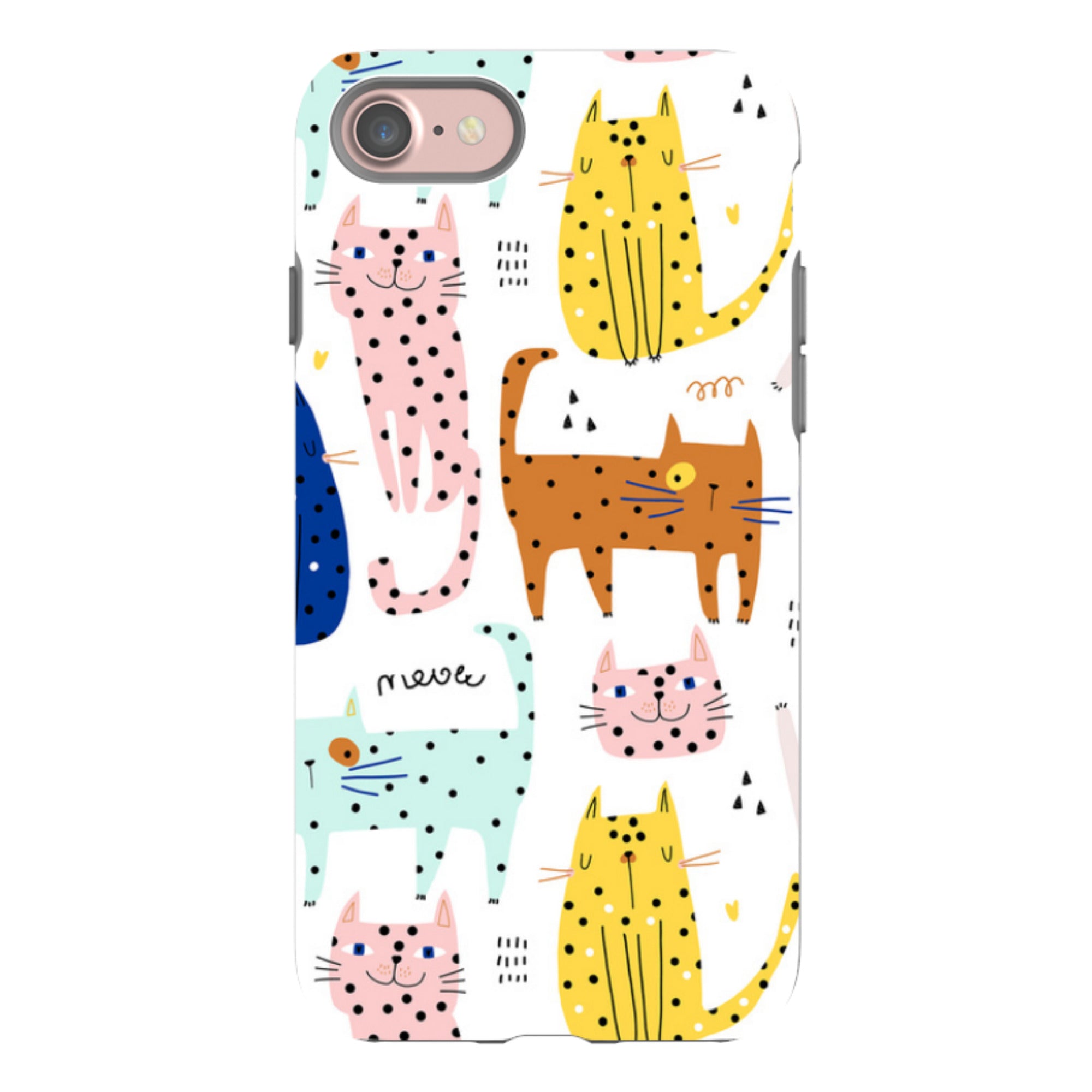 iPhone Tough Case - Spotty Kitty
