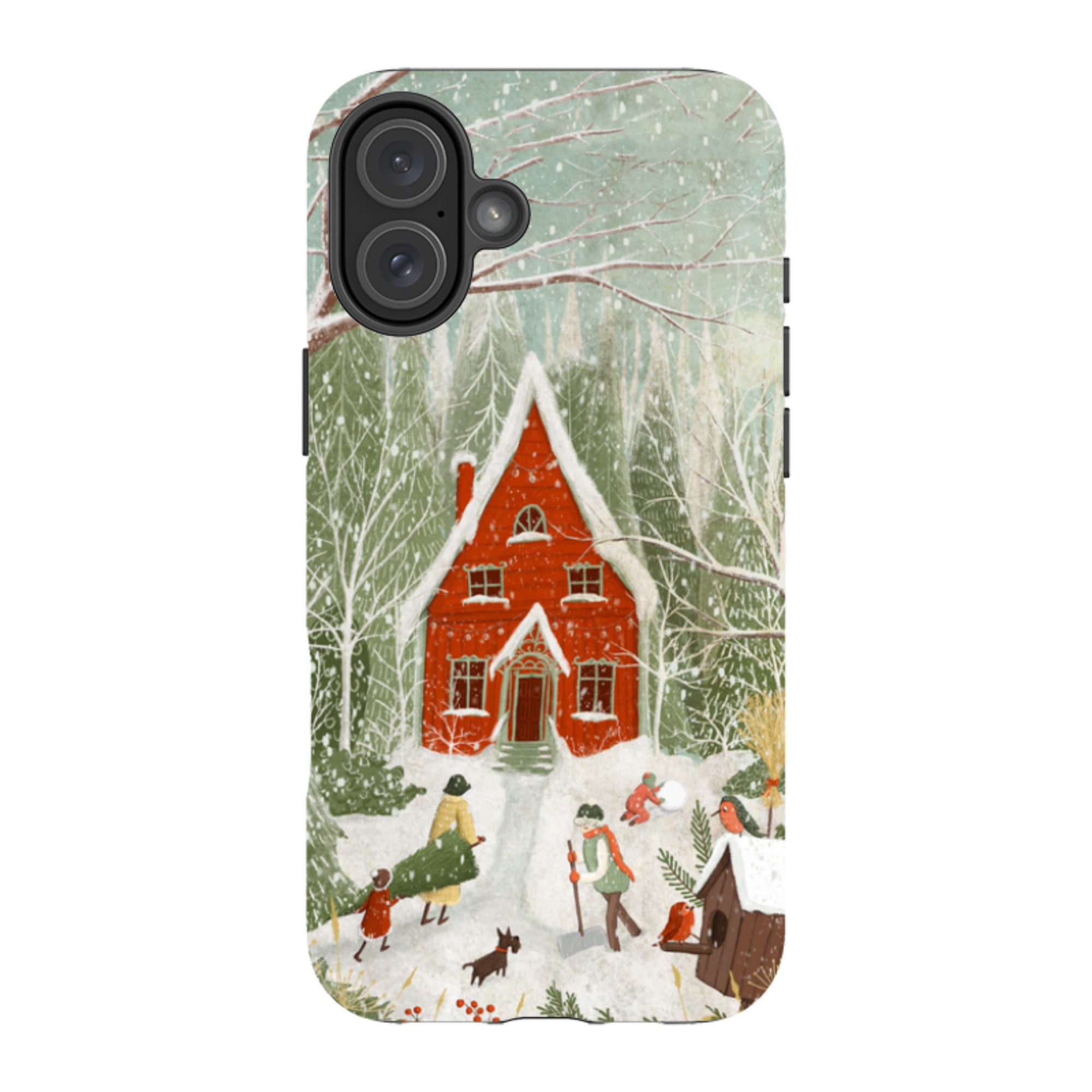 iPhone Tough Case -Christmas Garden Day By Maja Lindberg