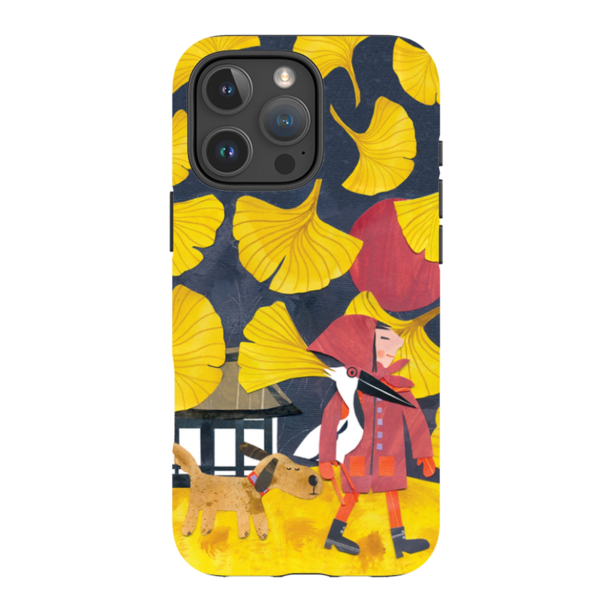 iPhone Tough Case - Ginko Leaves By Tracey English
