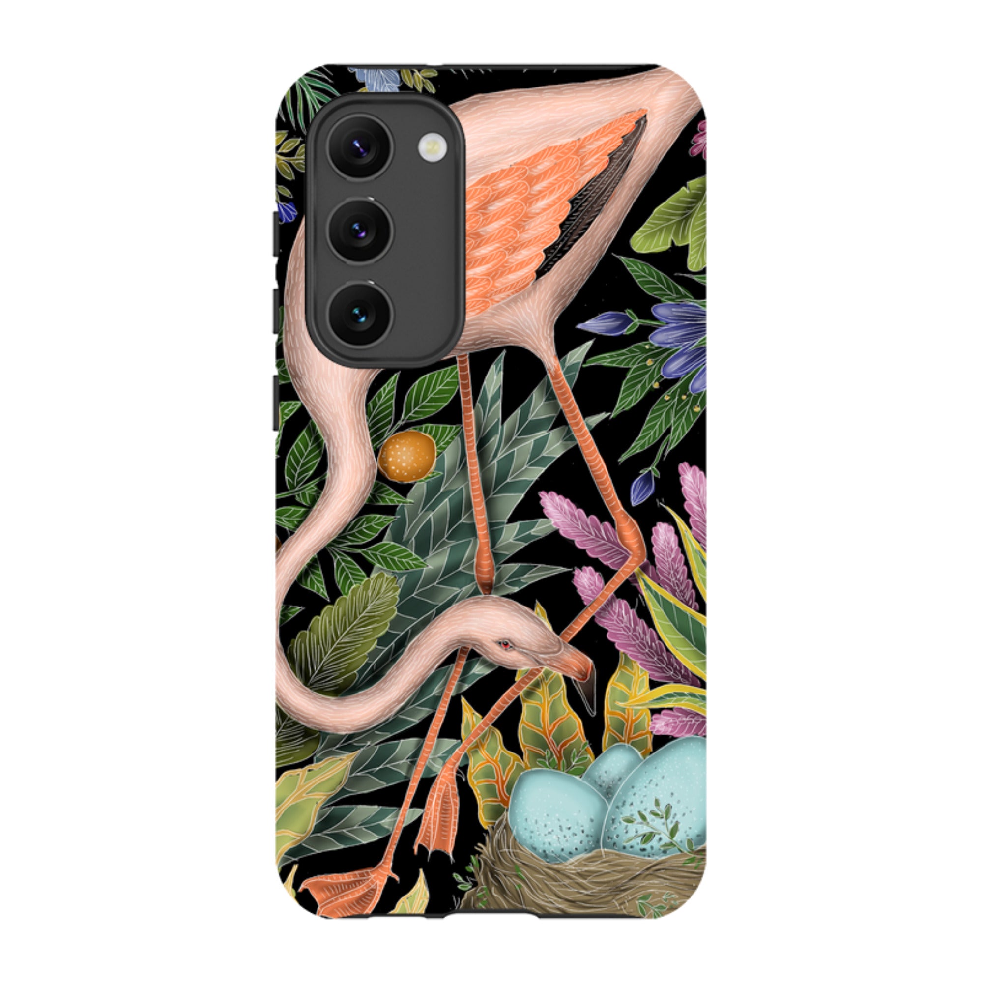 Samsung Tough Case - Flamingo By Catherine Rowe