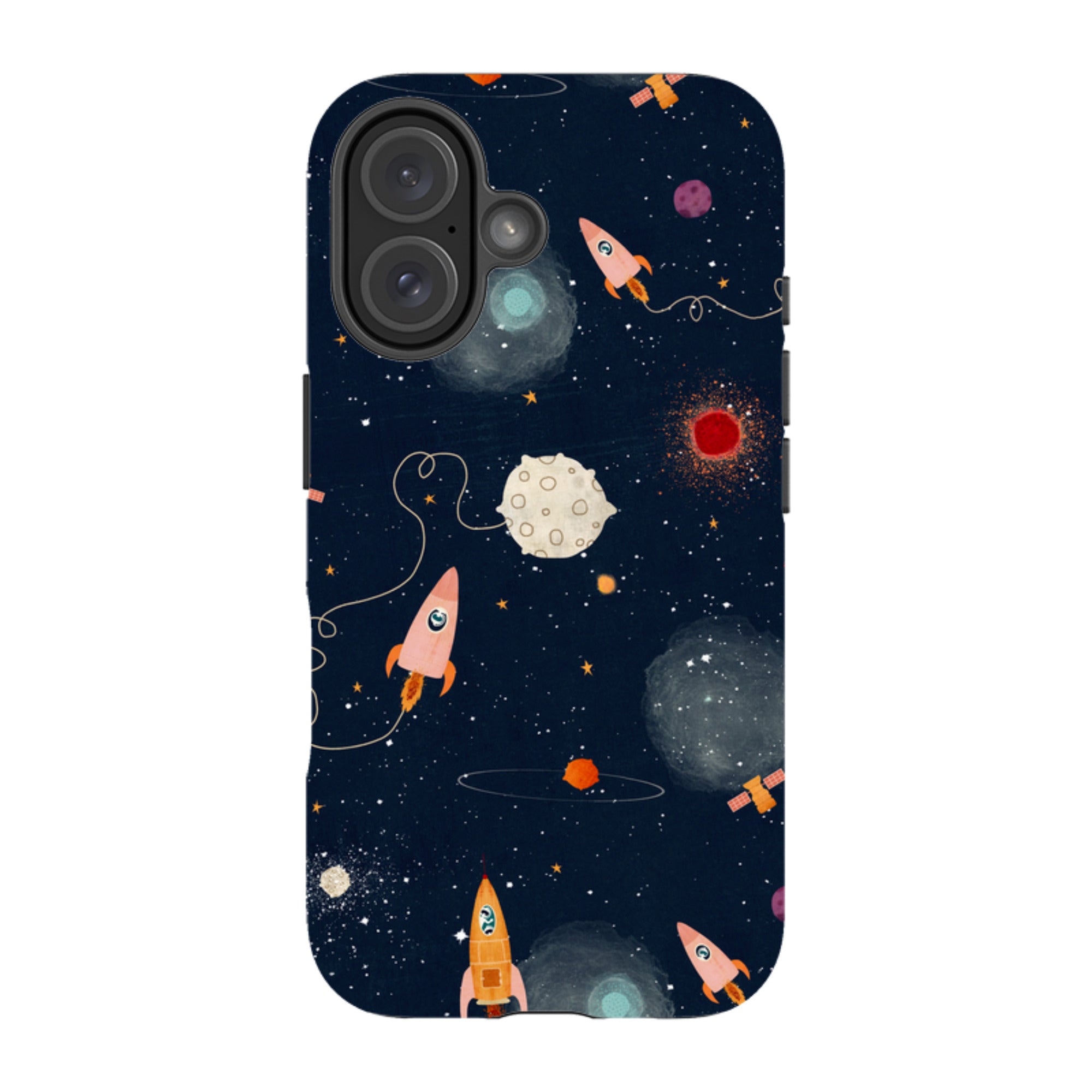 iPhone Tough Case - Rockets Midnight By Katherine Quinn