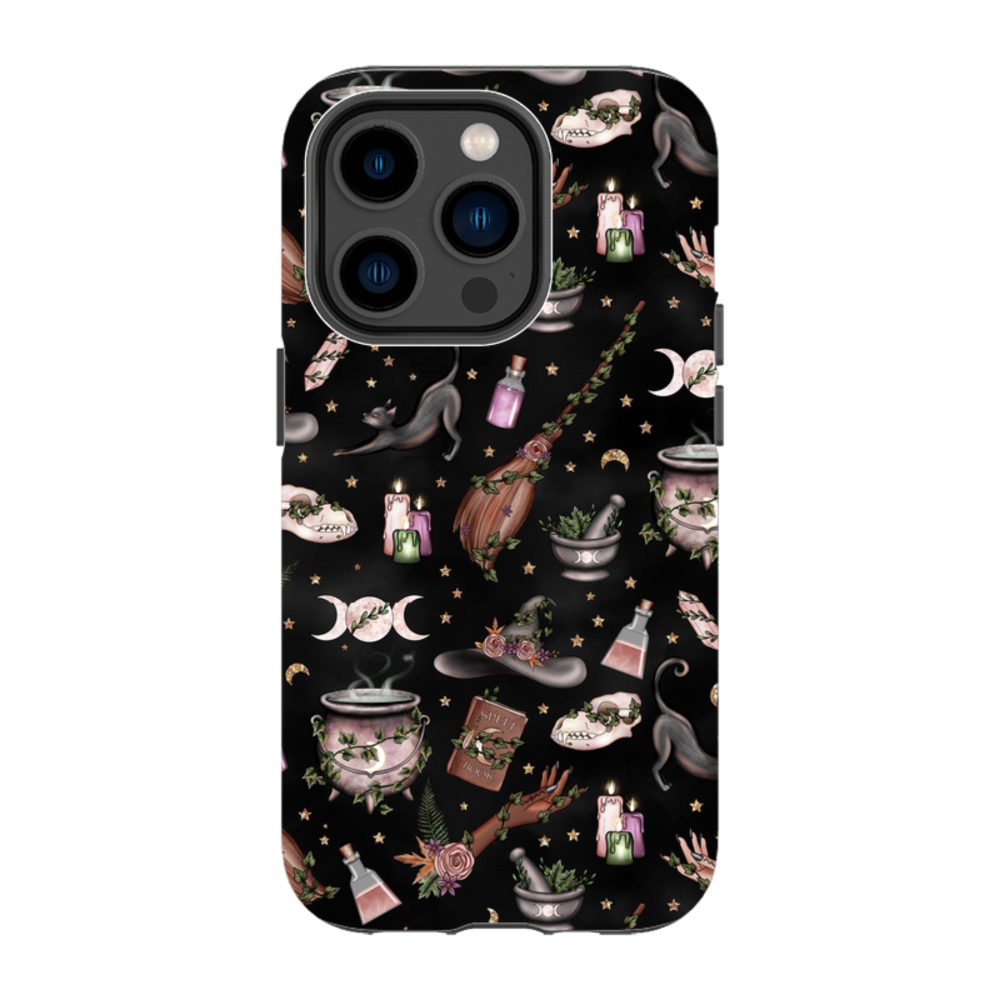 iPhone MagSafe Tough Case - Woodland Witch Black
