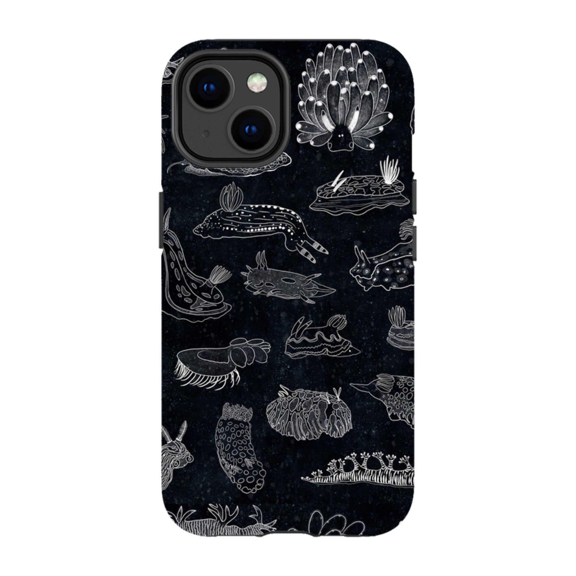 iPhone Tough Case - Nudibranch Line Drawing By Katherine Quinn