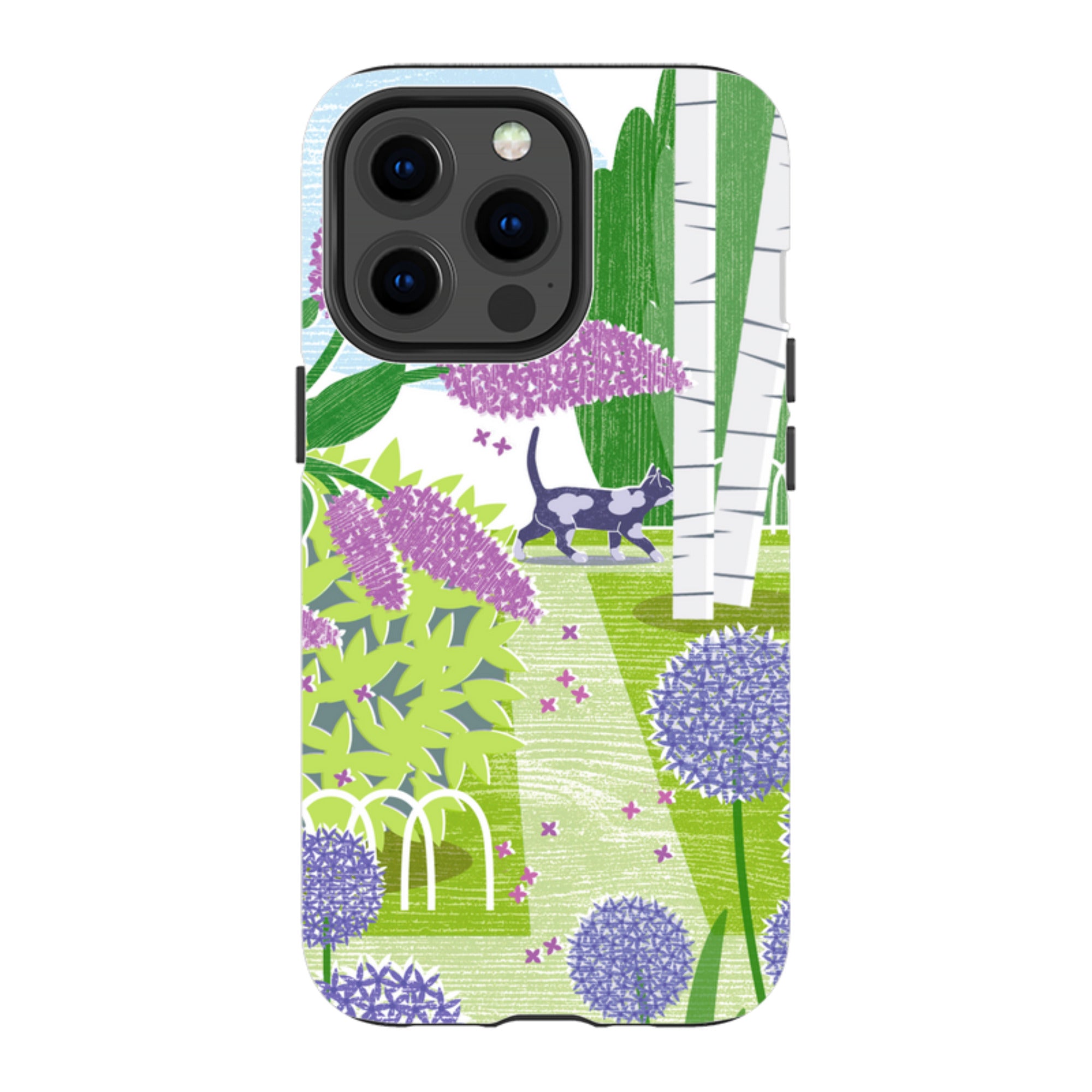 iPhone MagSafe Tough Case -  Lilac and Alliums By Liane Payne