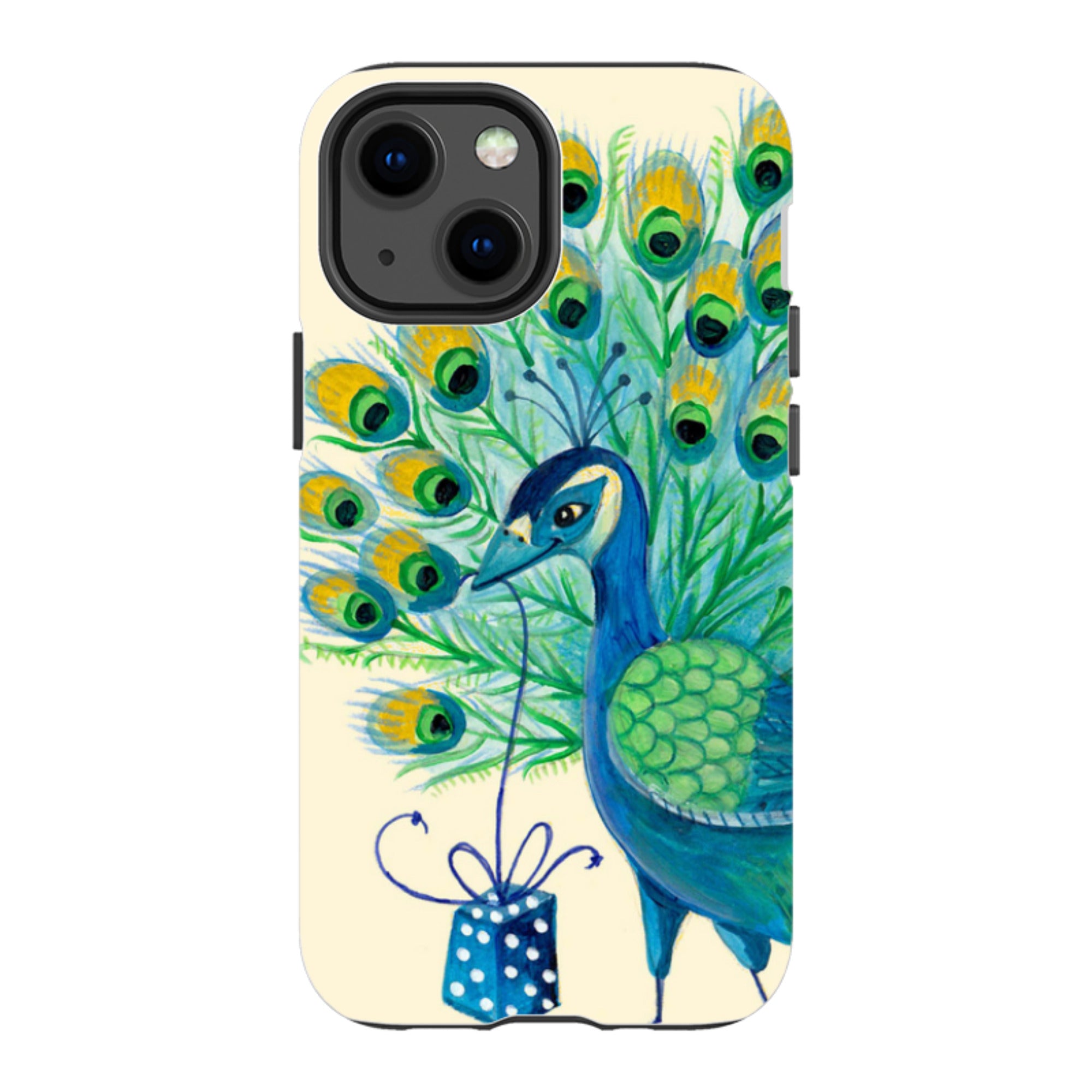 iPhone Tough Case - Peacock Present By Caroline Bonne Muller