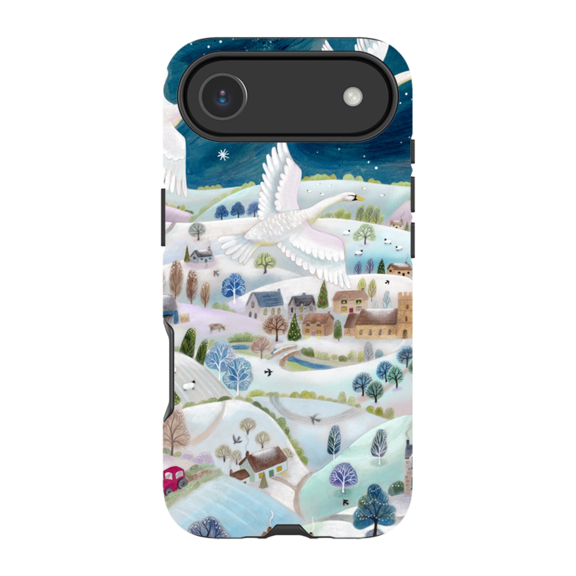 iPhone MagSafe Tough Case -  Winter Swans By Bex Parkin