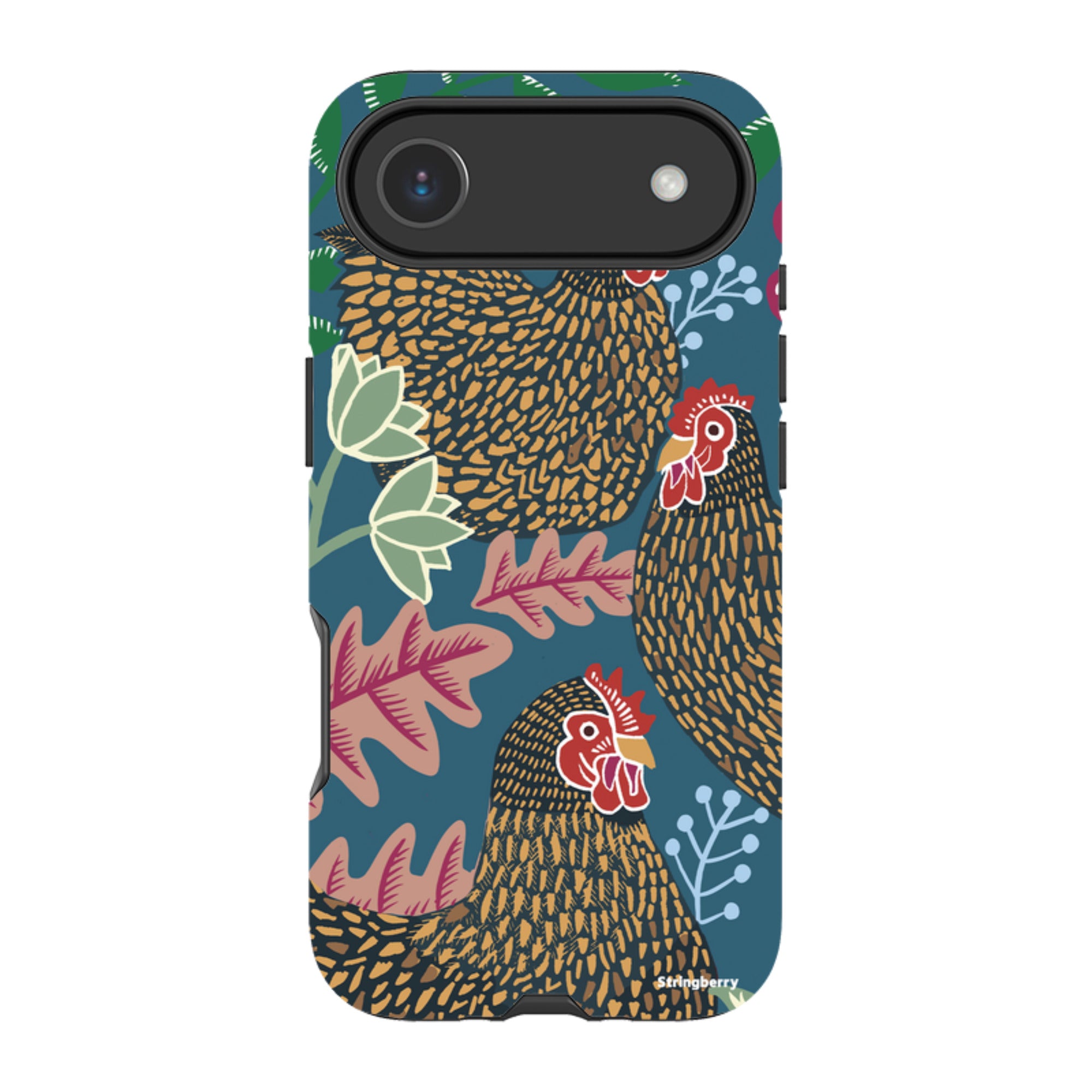 iPhone Tough Case - Three French Hens By Kate Heiss