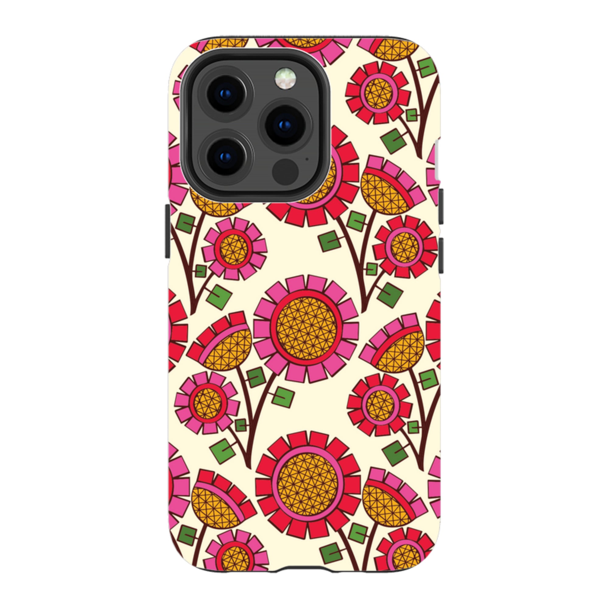 iPhone Tough Case - Pop Flower By Amelia Bowman