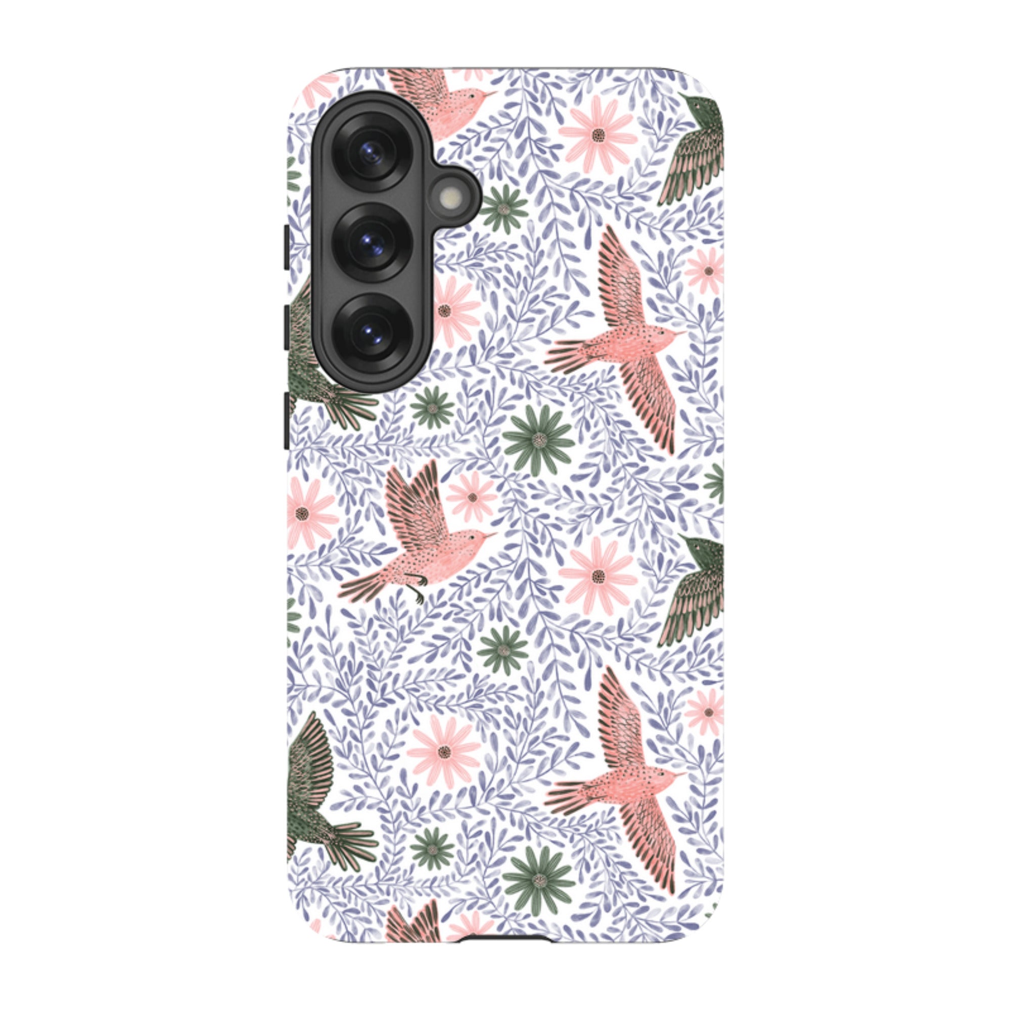 Samsung Tough Case - Bird Pattern Blue By Lee Foster Wilson