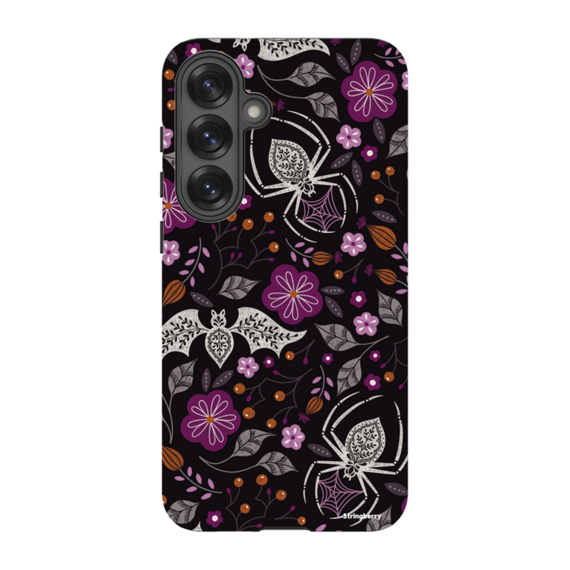 Samsung Tough Case - SpiderBat Pattern Black By Jenny Zemanek