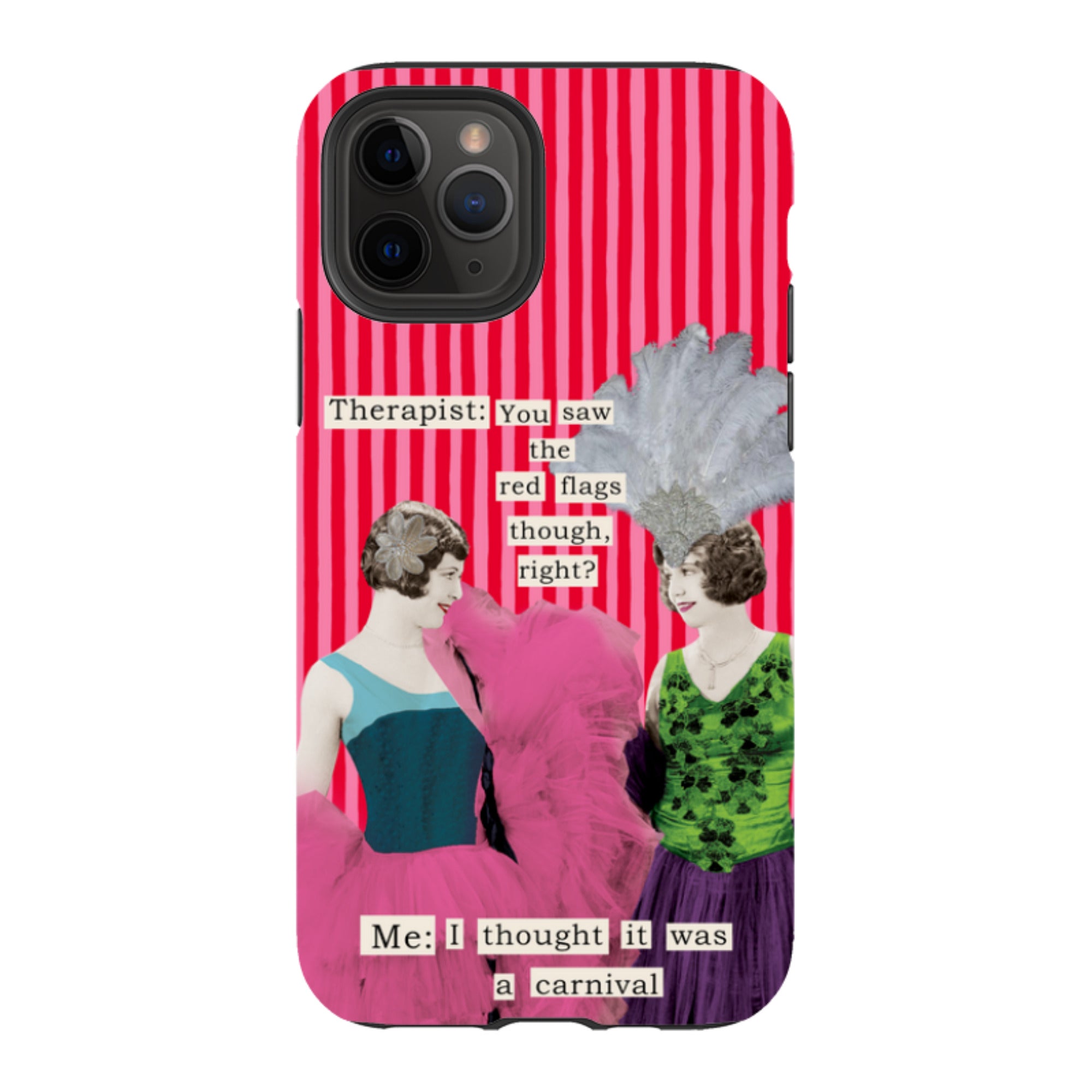 iPhone Tough Case - Therapist Red Flag By Clare Jordan