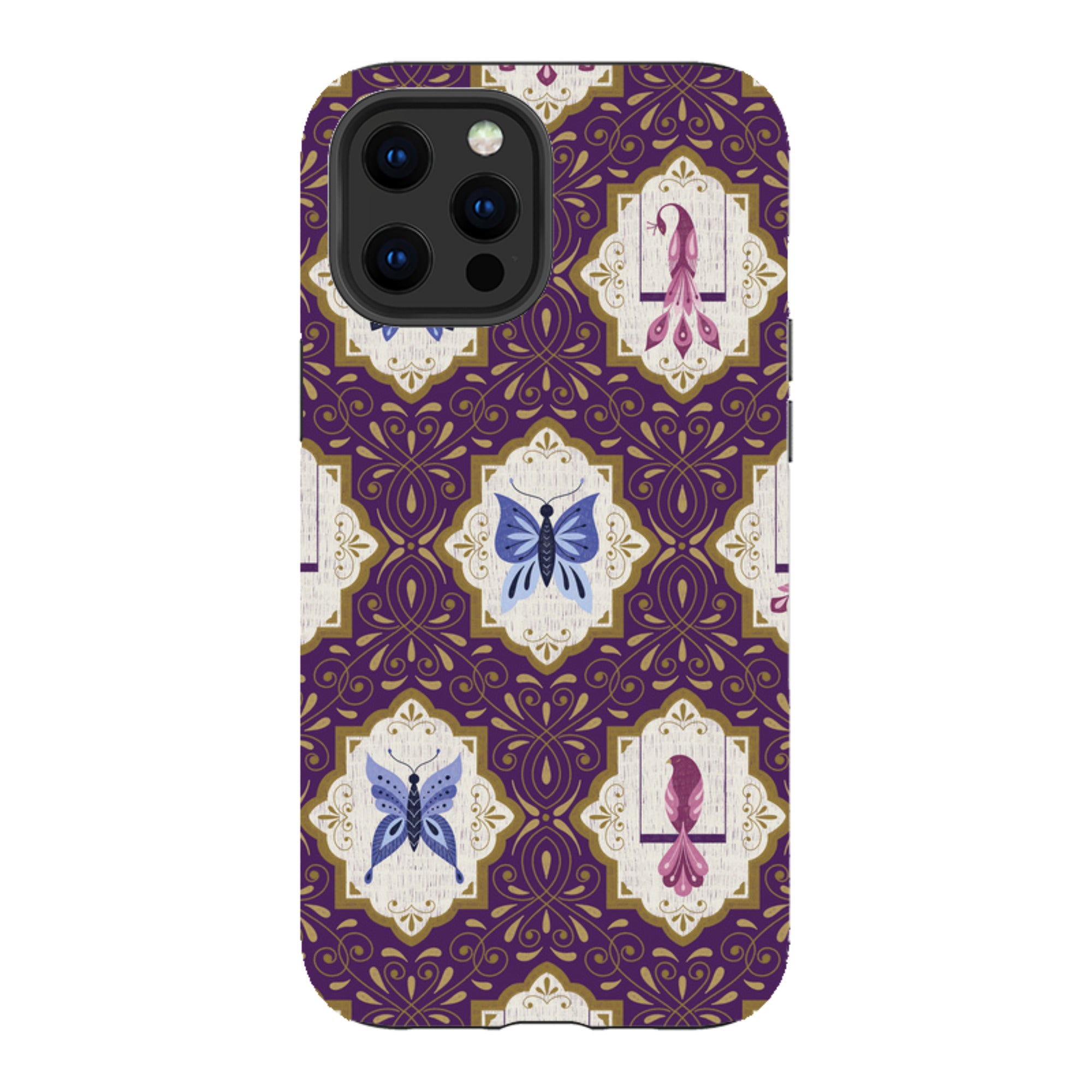 iPhone Tough Case - Wingframes Purple By Jenny Zemanek