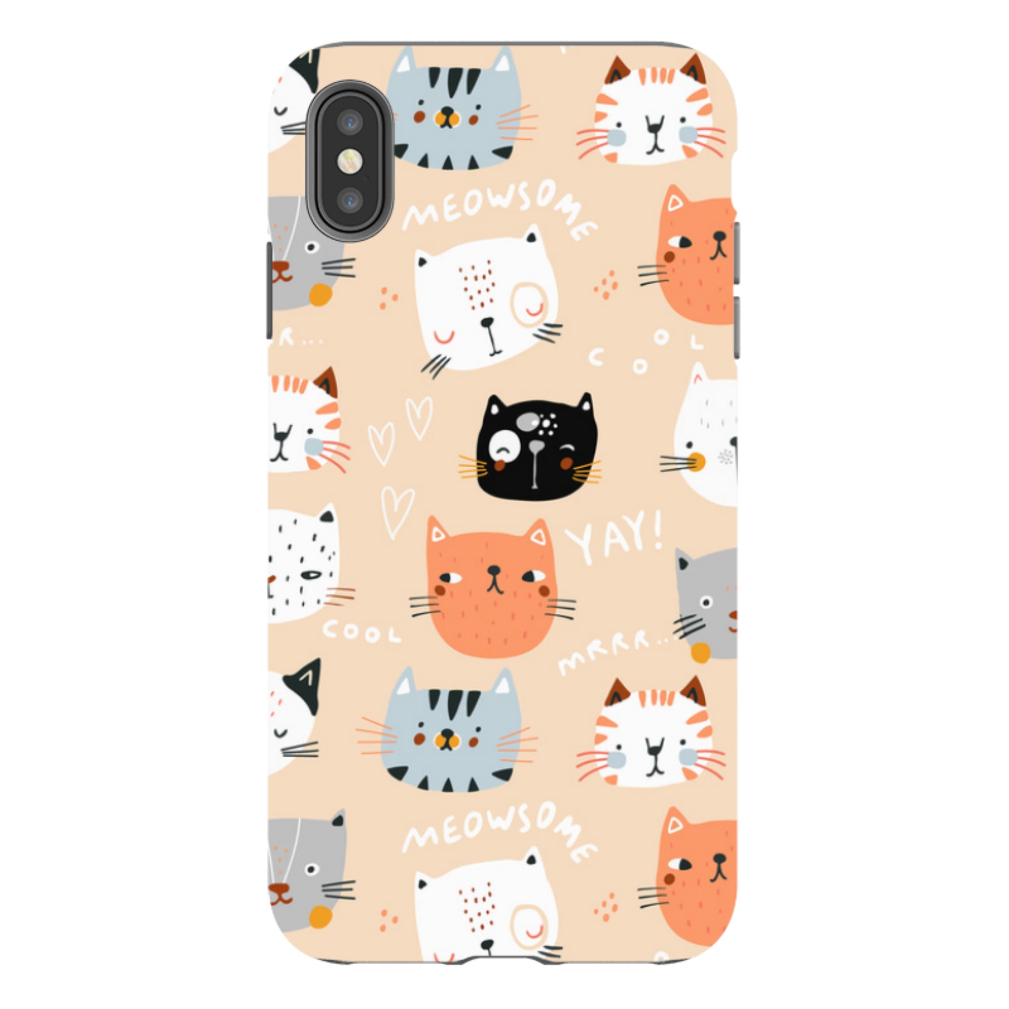 iPhone Tough Case - Meowsome