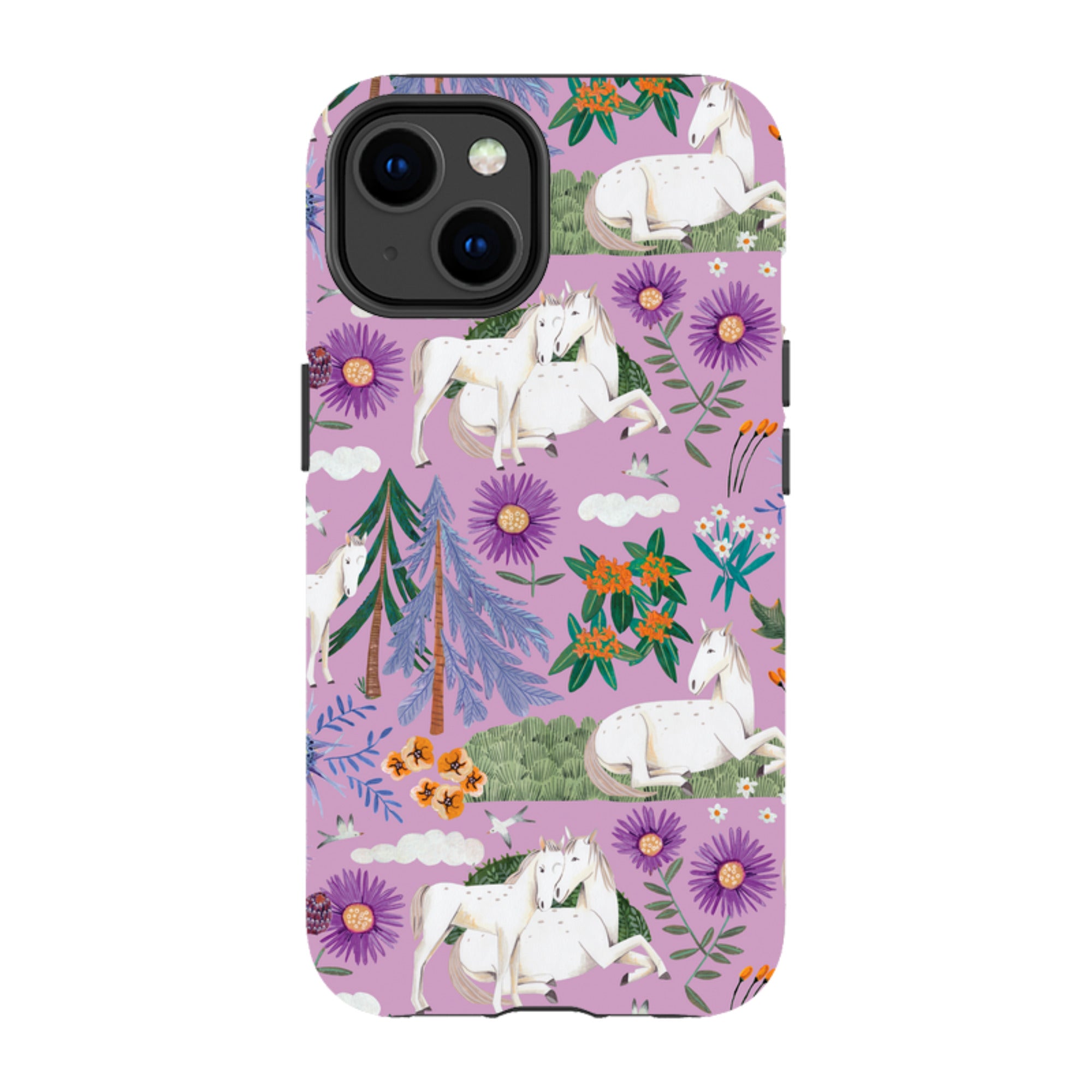 iPhone Tough Case - Horse Pattern By Caroline Bonne Muller