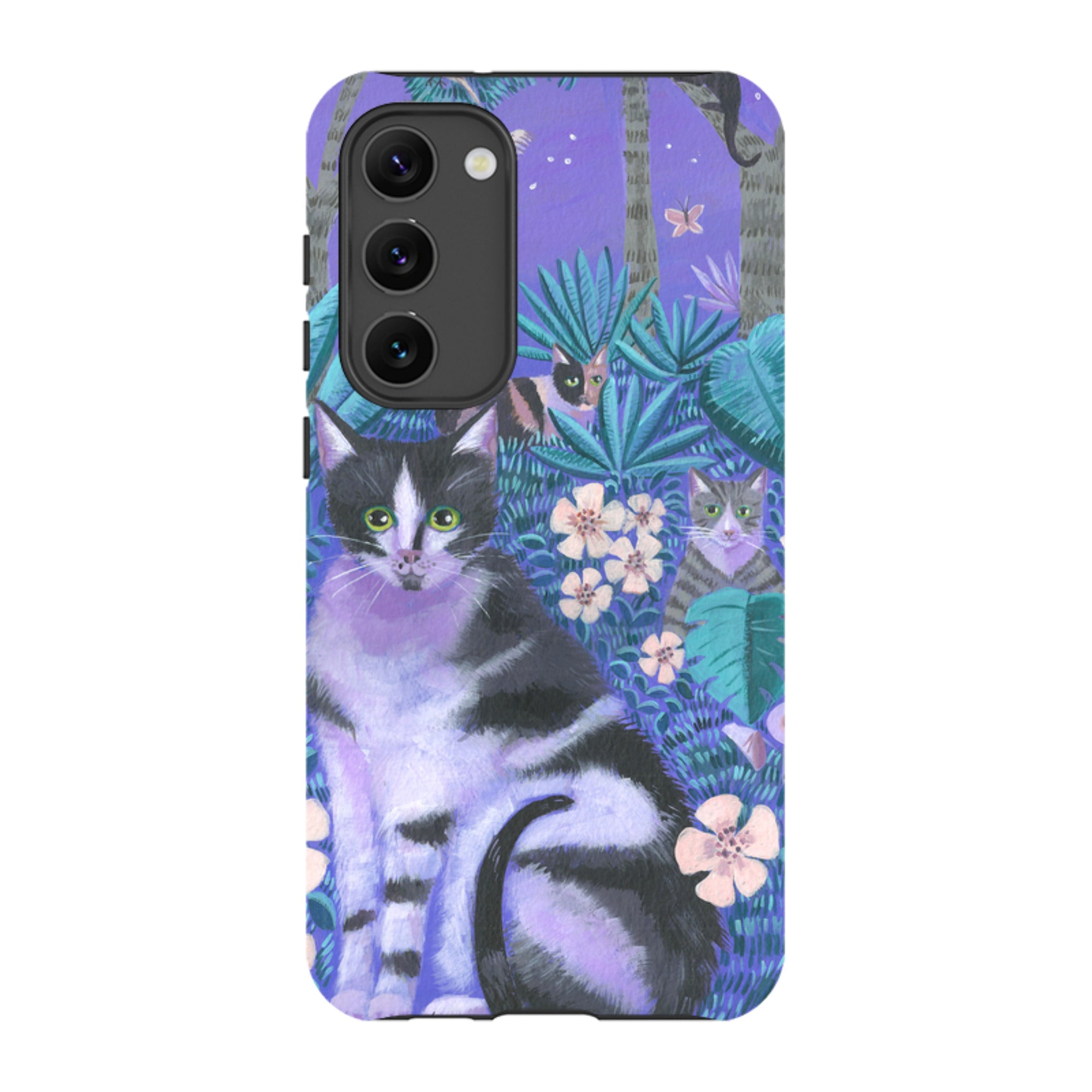 Samsung Tough Case - Night Cats 2 By Mary Stubberfield