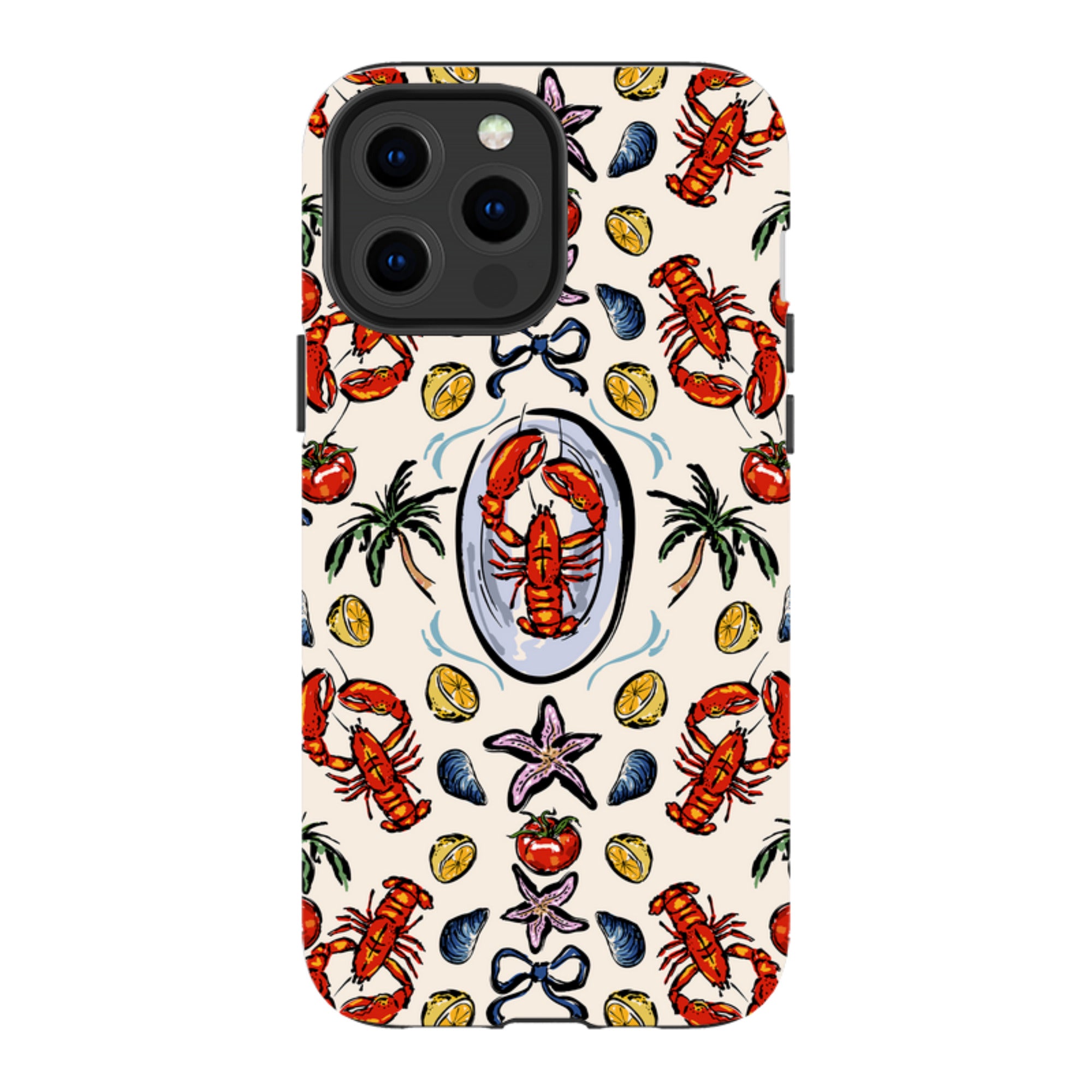 iPhone MagSafe Tough Case - Seafood and Palm Trees