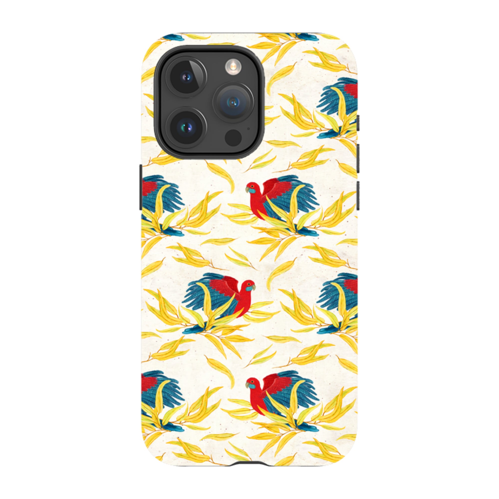 iPhone MagSafe Tough Case - Crimson Rosella By Katherine Quinn