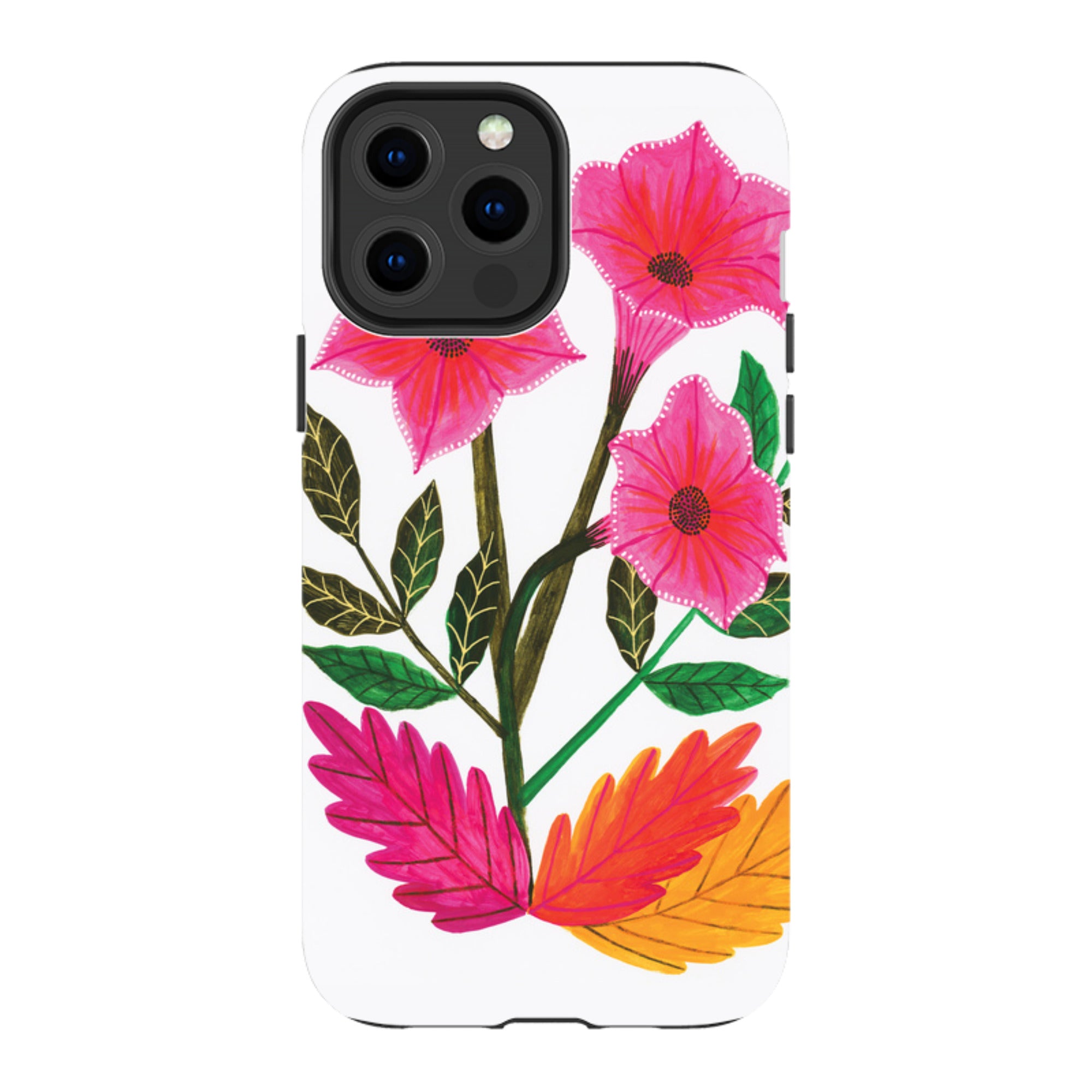 iPhone Tough Case - Trumpet Flowers By Lee Foster Wilson