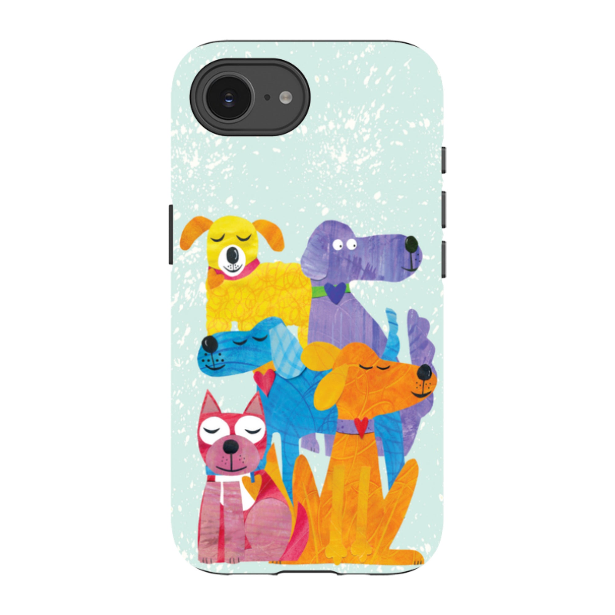 iPhone Tough Case - Patch Work Pups By Tracey English