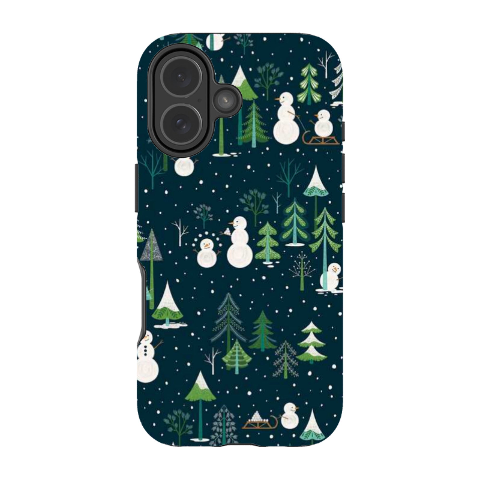 iPhone Tough Case - Snowman Playground By Jenny Zemanek