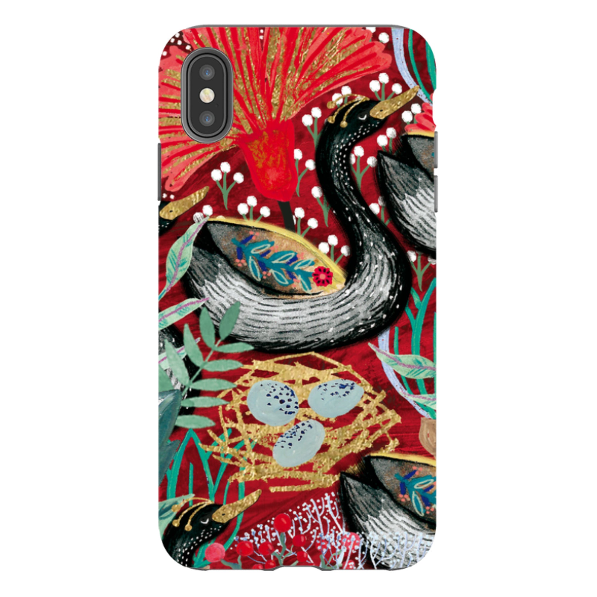 iPhone Tough Case - Eight Geese A Laying By Emma Frances Grant