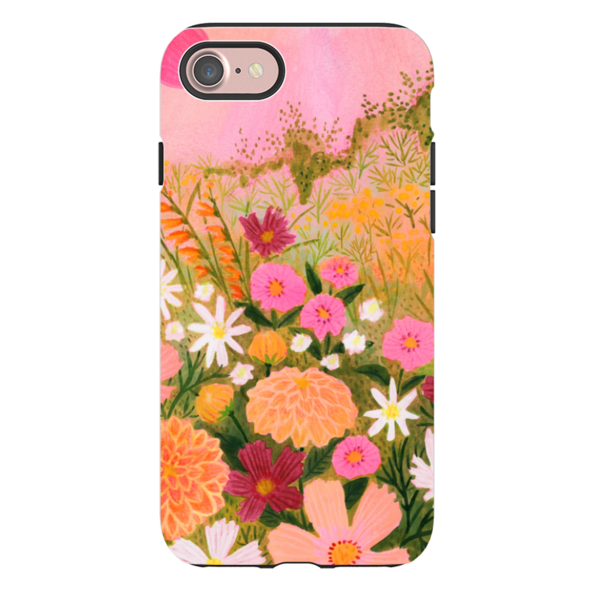 iPhone Tough Case - Flower Farm Sunset By Lee Foster Wilson