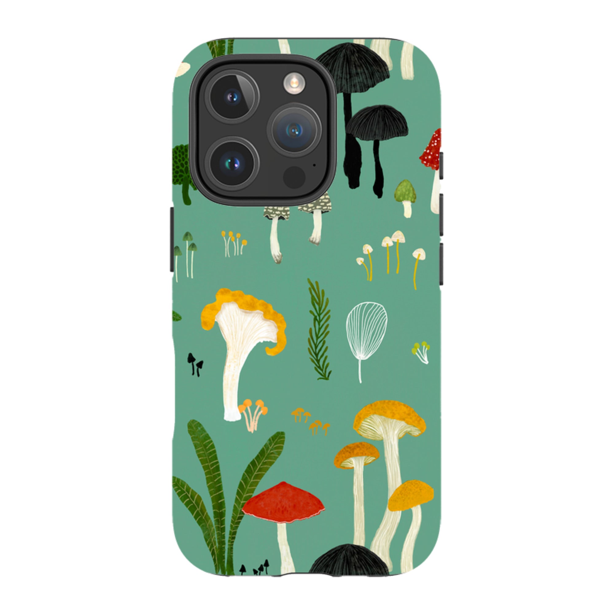 iPhone Tough Case - Mushroom Pattern By Katherine Quinn