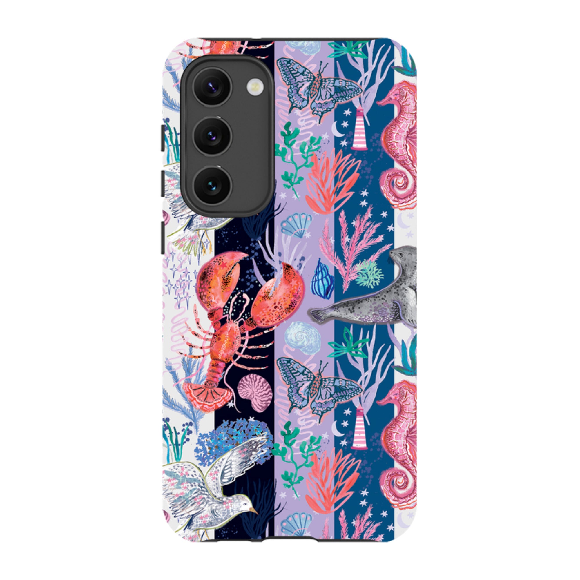 Samsung Tough  Case - Coastal Calling Stripe II By Emma Frances Grant