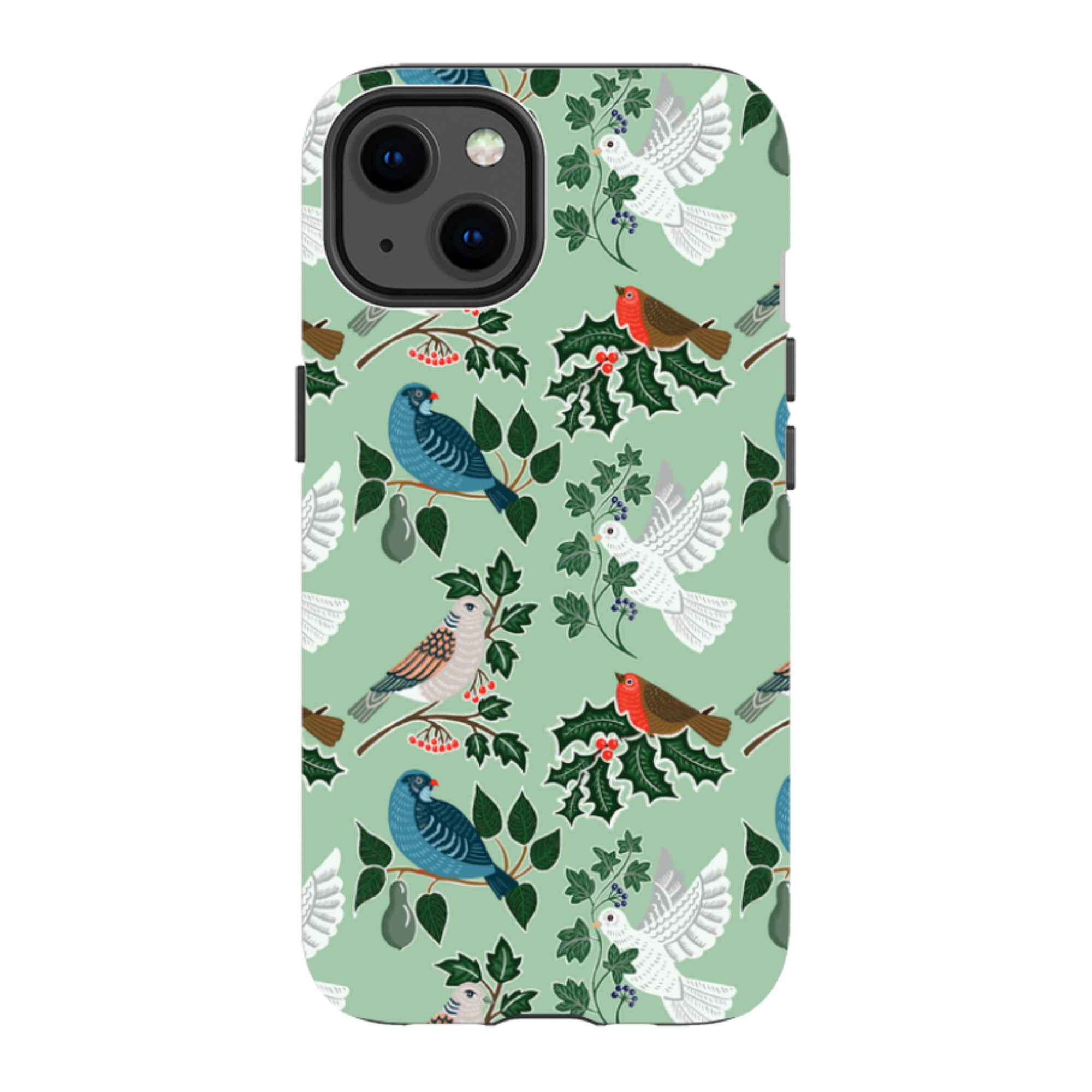 iPhone Tough Case - Winter Birds-1 By kate Heiss