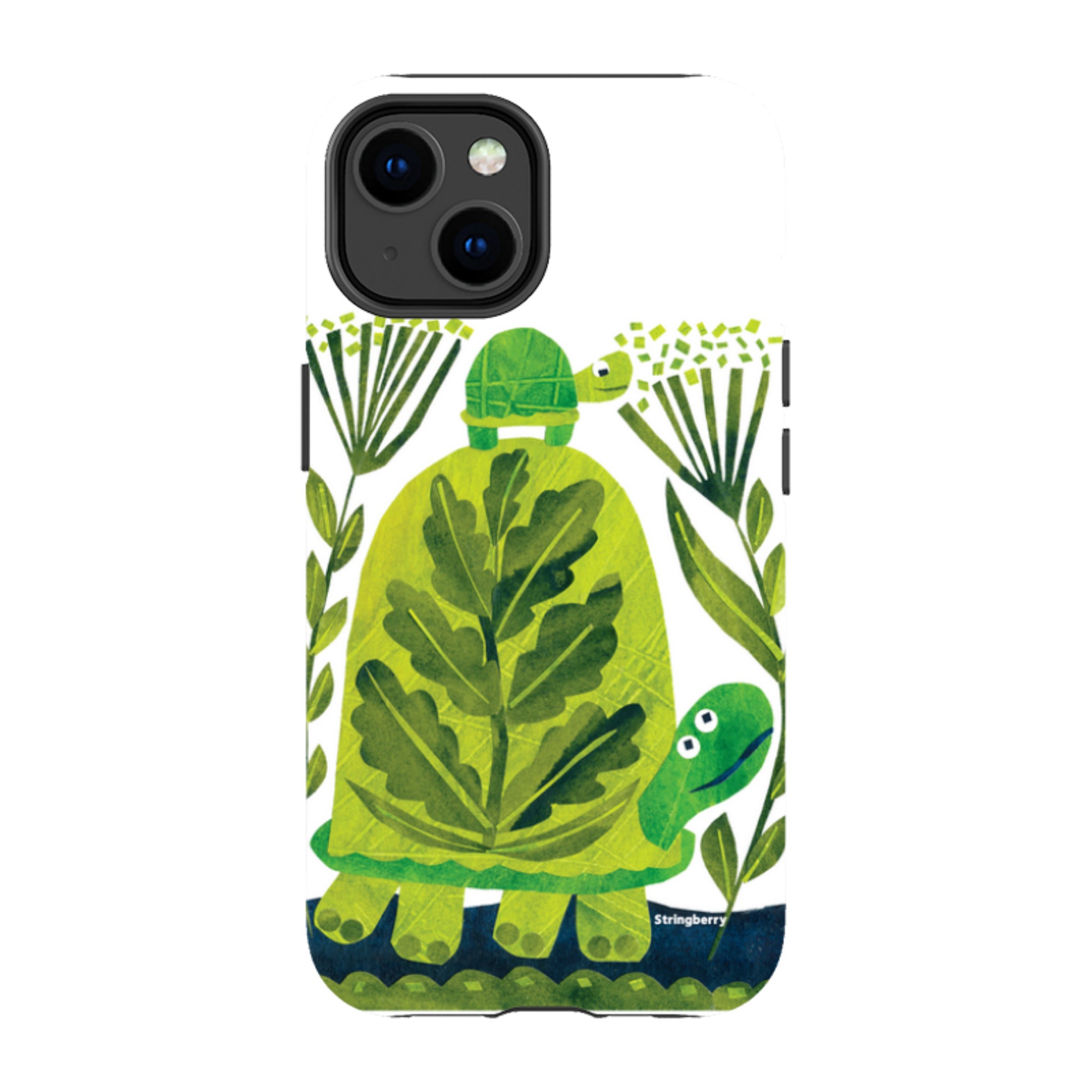 iPhone Tough Case - Folk Tortoise By Tracey English