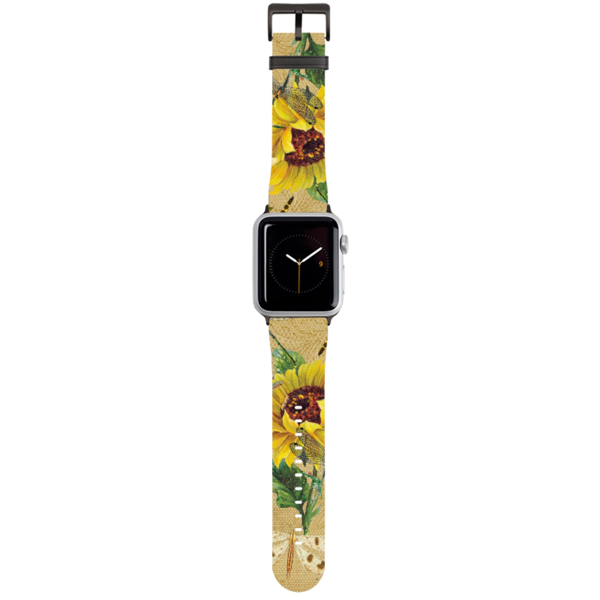 Dragonflies and Sunflower Apple Watch Strap