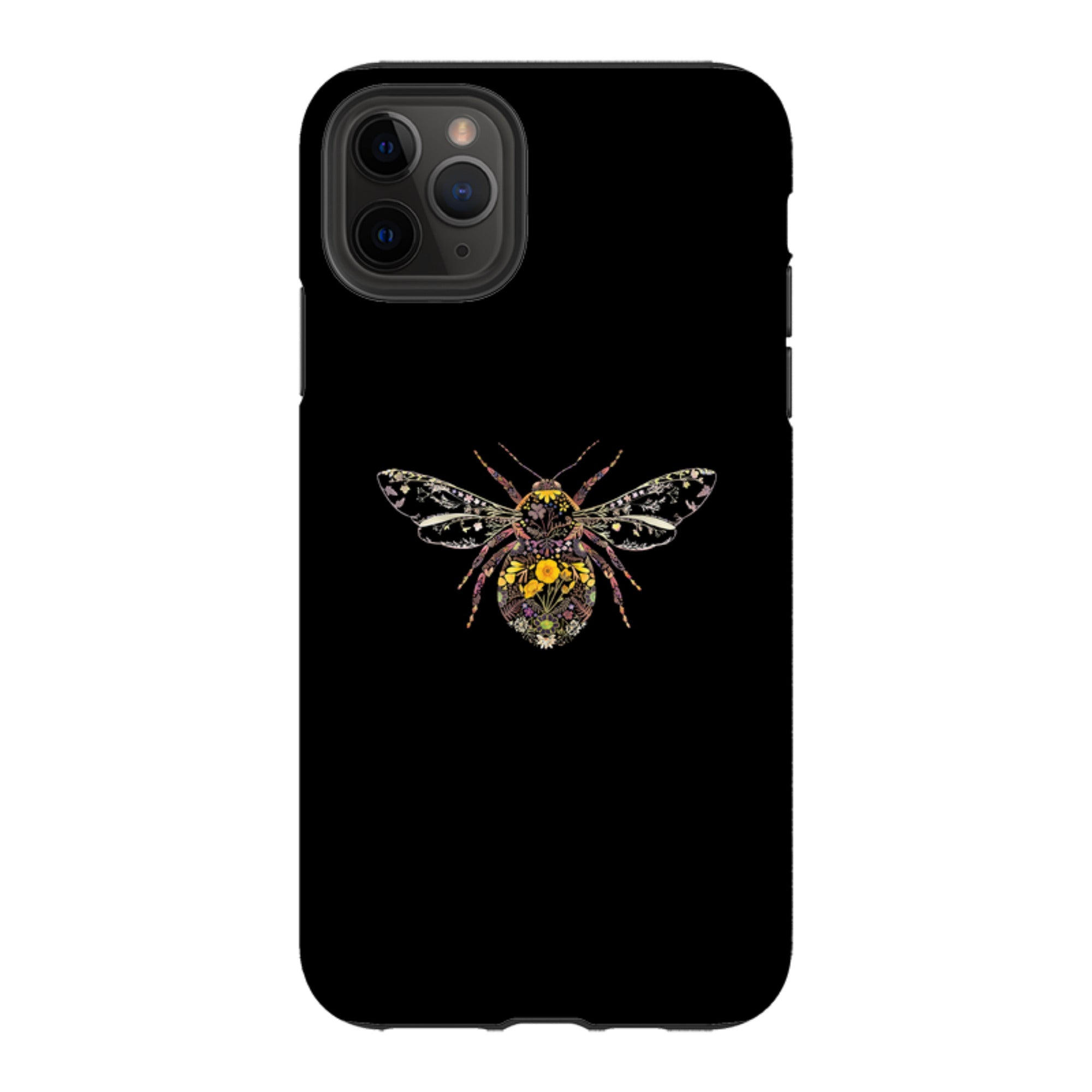 iPhone Tough Case - Floral Bumble Bee By Helen Ahpornsiri