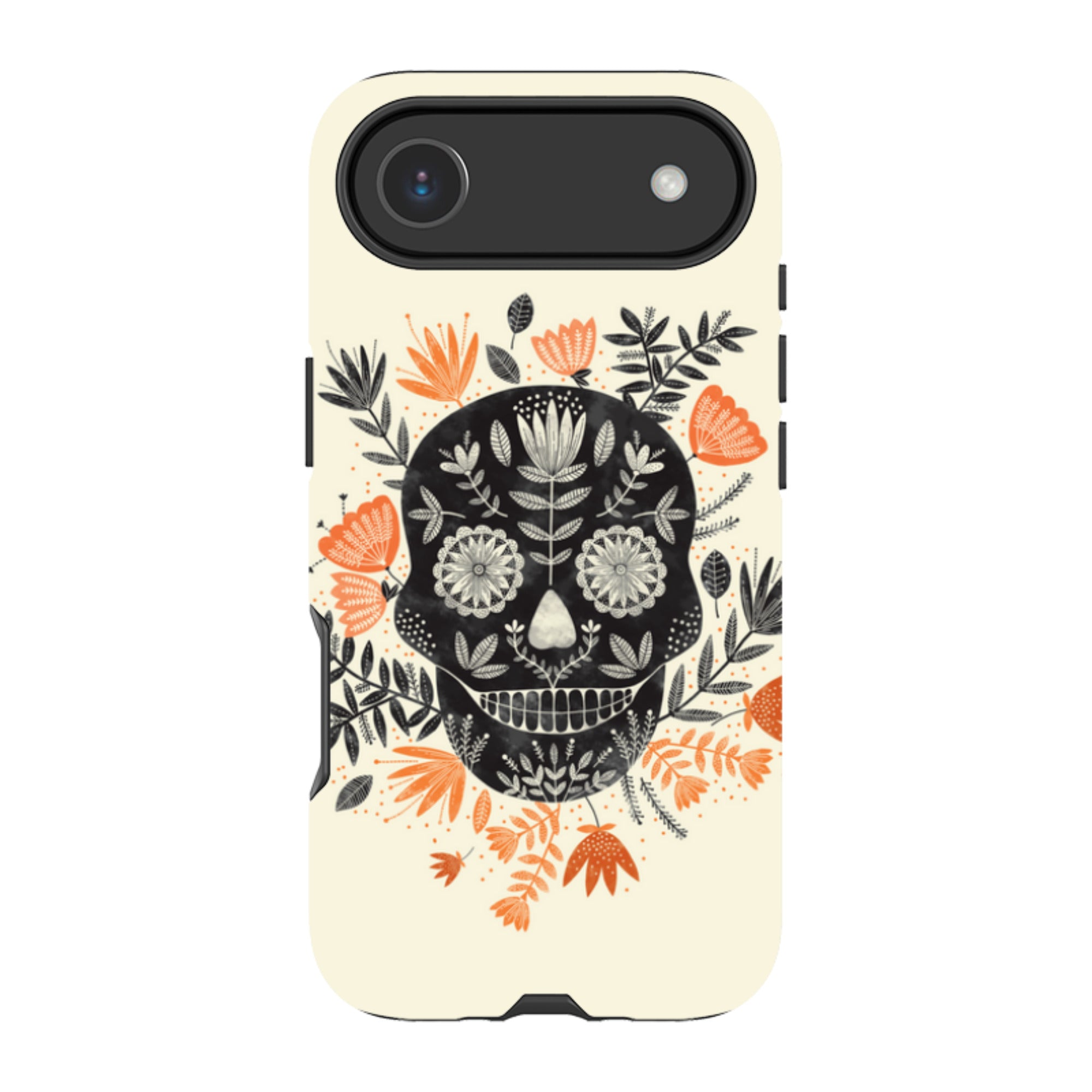 iPhone MagSafe Tough Case -  Sugar Skull Cream By Jade Mosinski