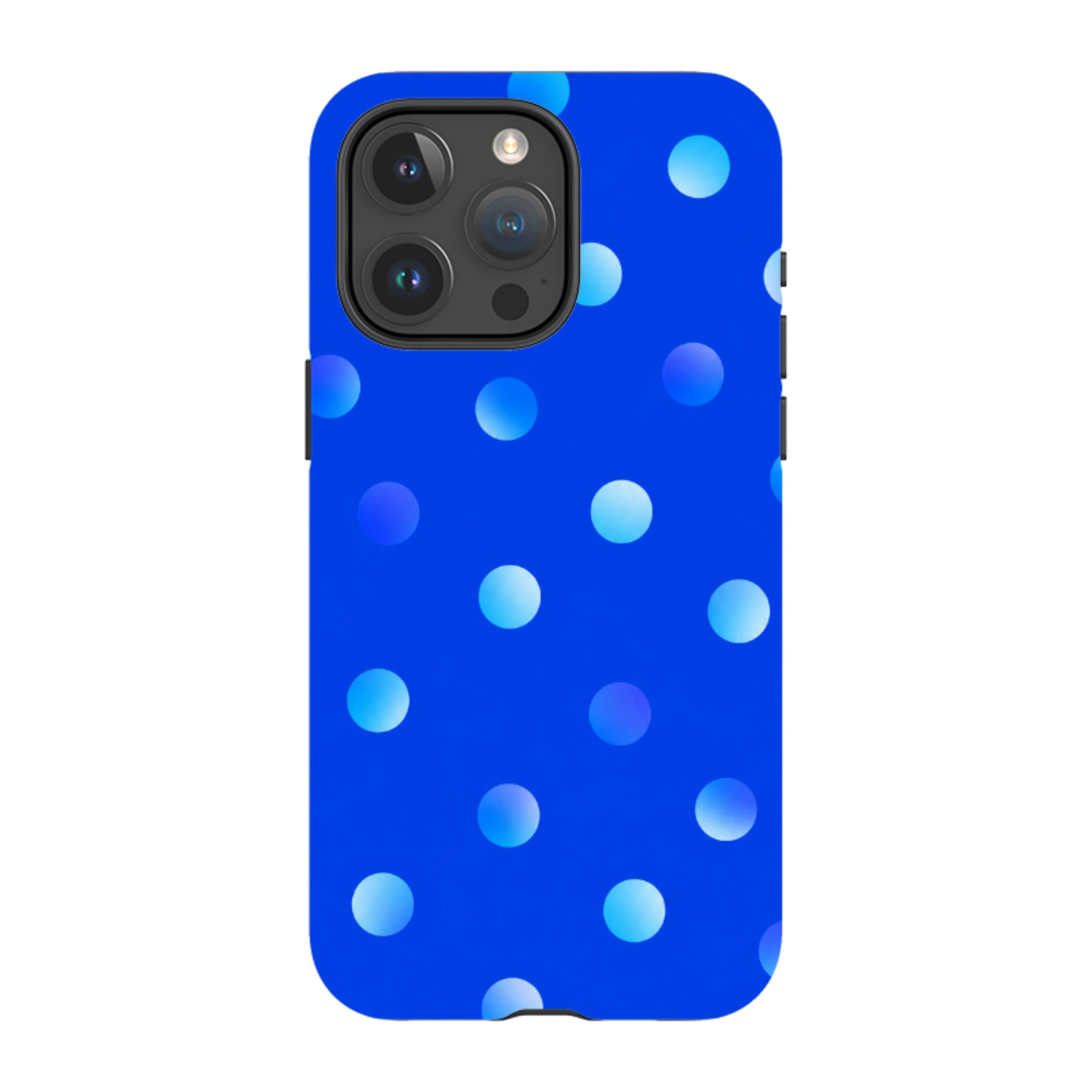 iPhone MagSafe Tough Case - Blue Polka Dot