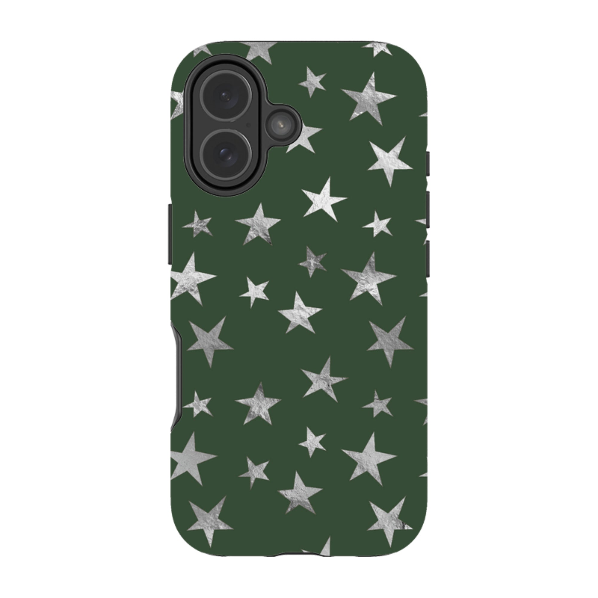 iPhone MagSafe Tough Case - Green and Silver Stars