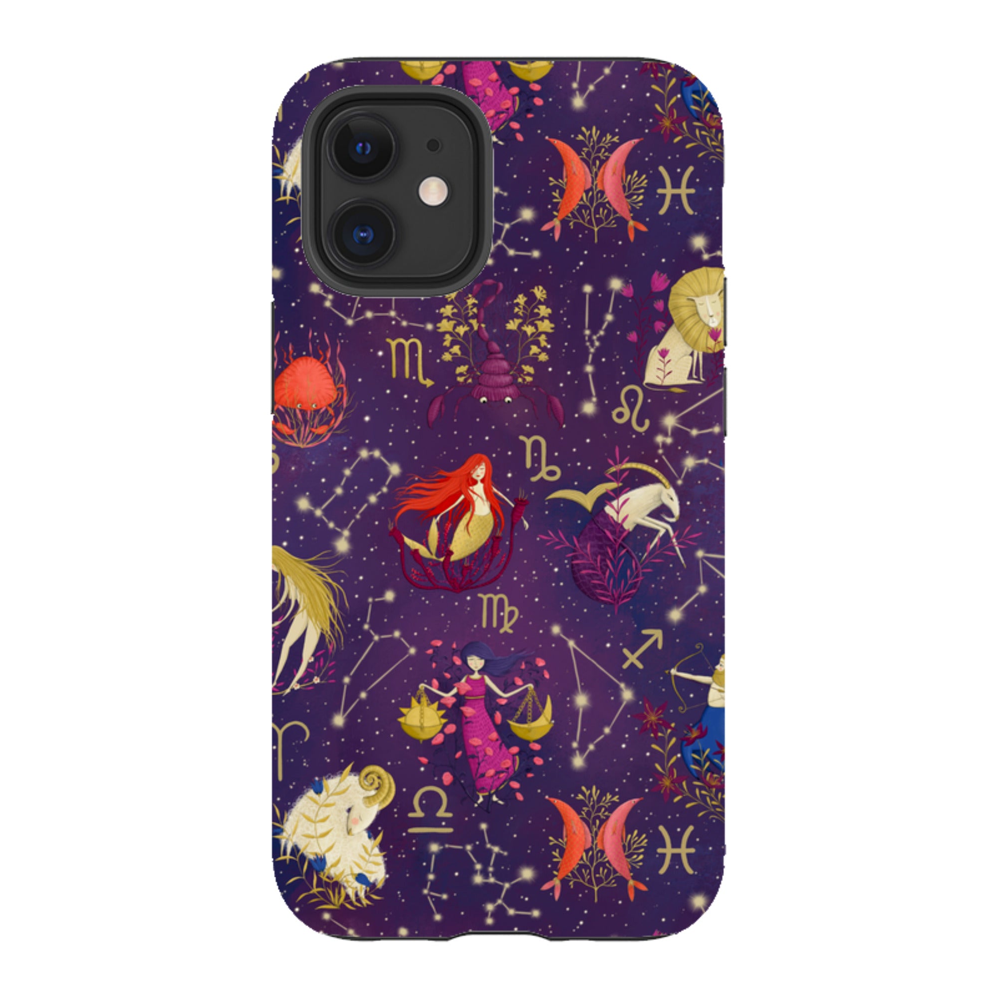 iPhone Tough Case - Zodiac Pattern By Maja Lindberg