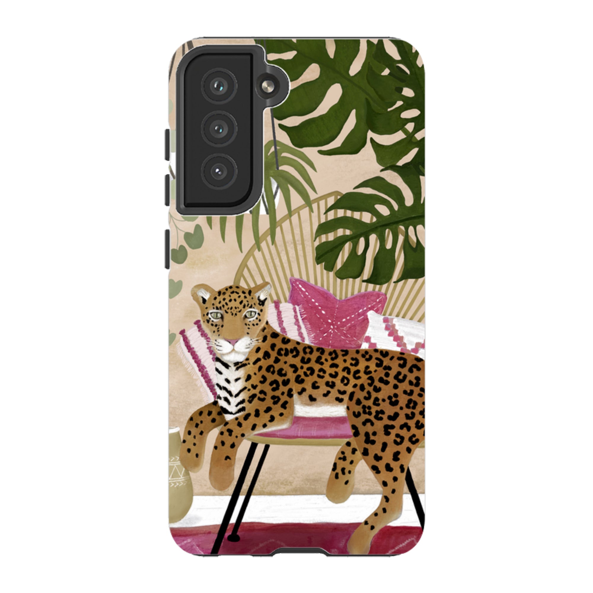 Samsung Tough Case - Boho Leopard Cream By Bex Parkin