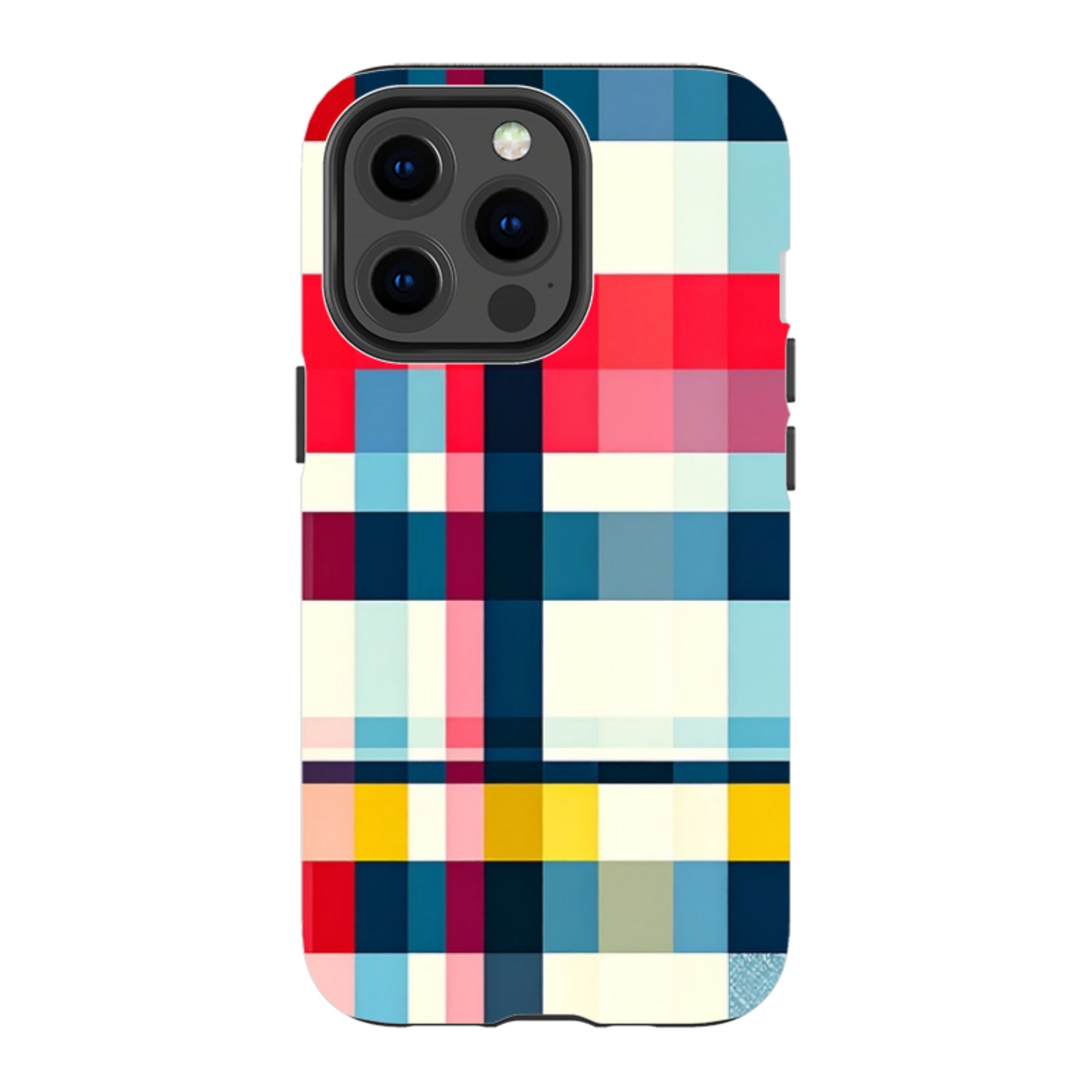 iPhone Tough Case - Cancun Gingham