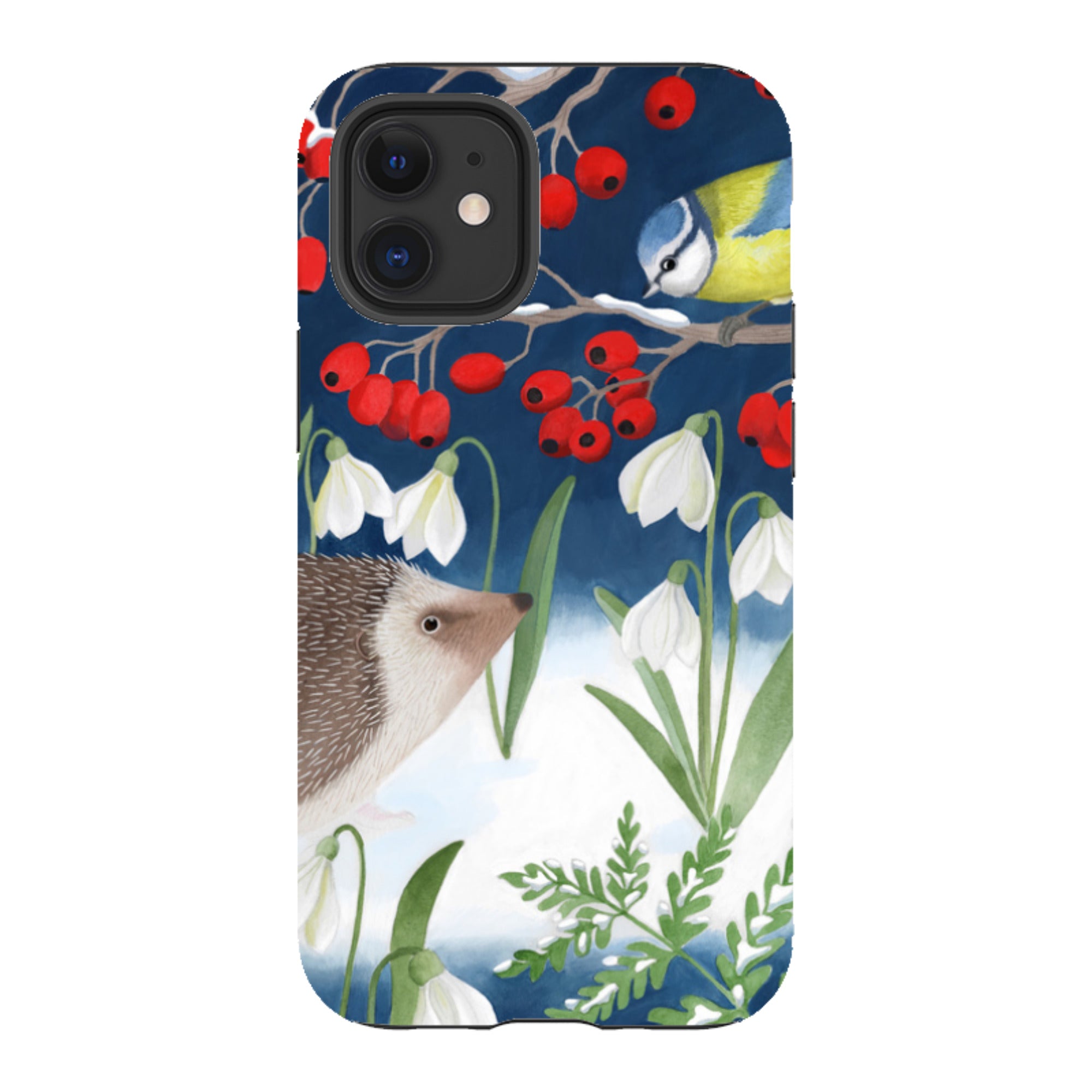iPhone Tough Case - Blue Tit And Hedgehog By Bex Parkin