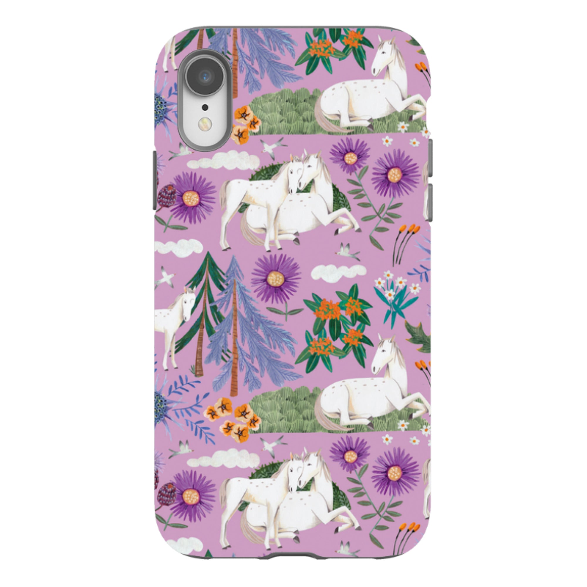 iPhone Tough Case - Horse Pattern By Caroline Bonne Muller