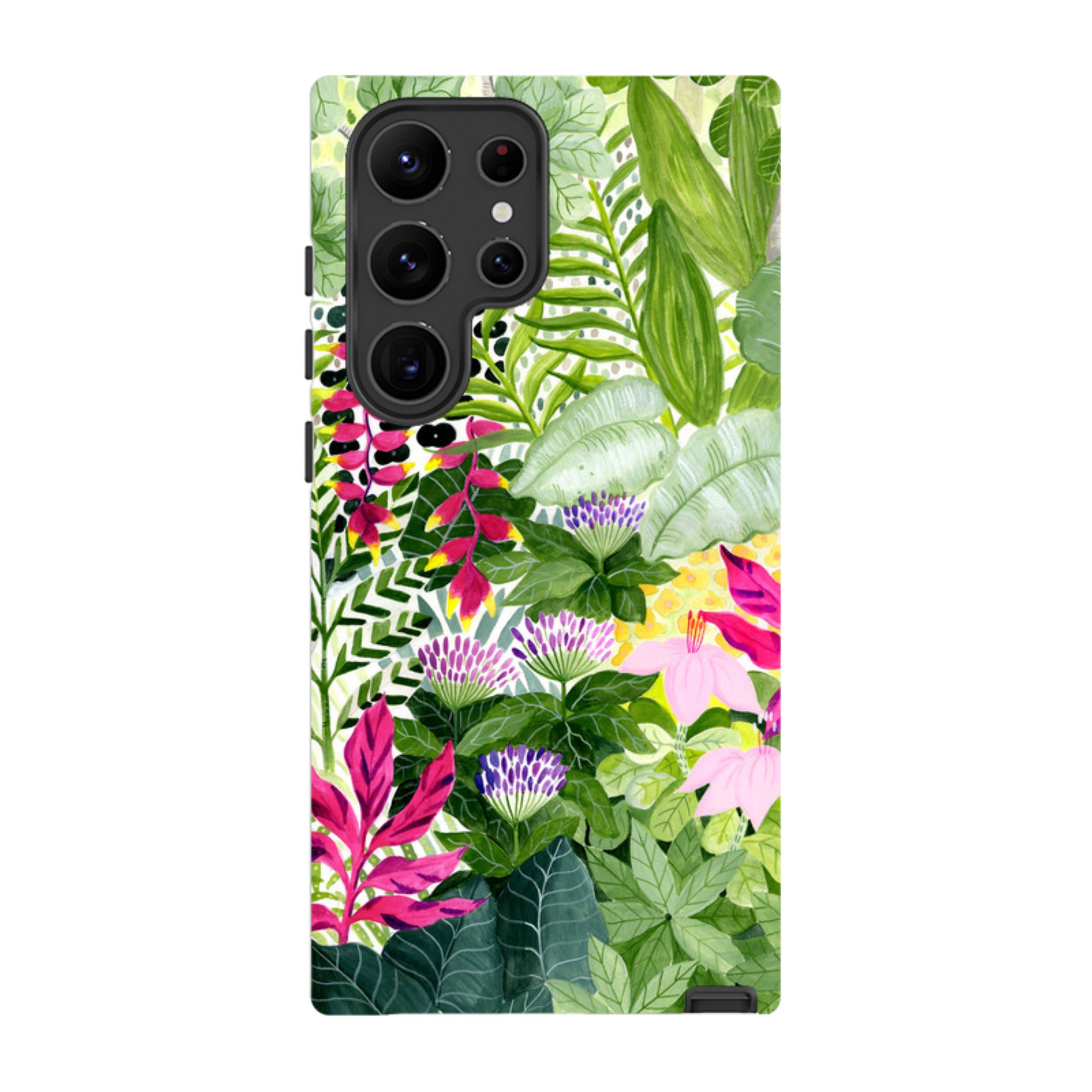 Samsung Tough Case - Pink Botanical By Bex Parkin