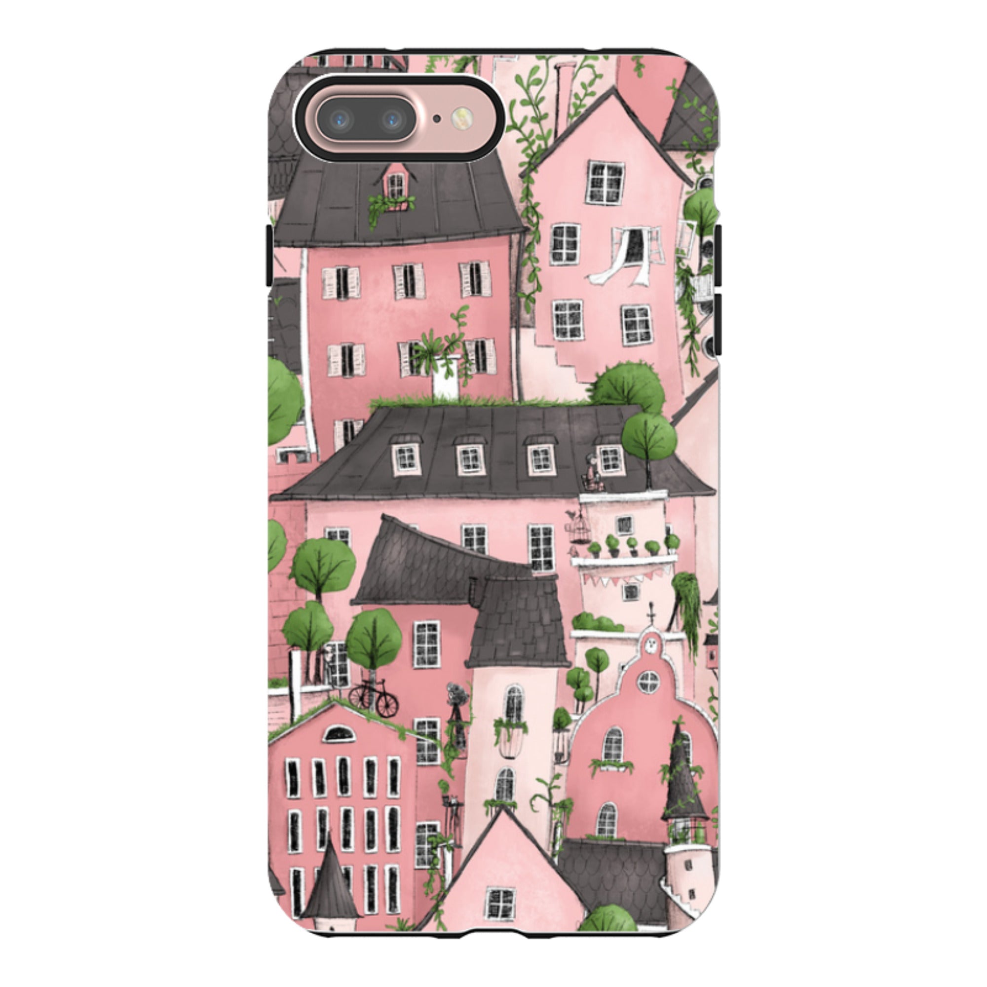 iPhone Tough Case - Pink City By Maja Lindberg